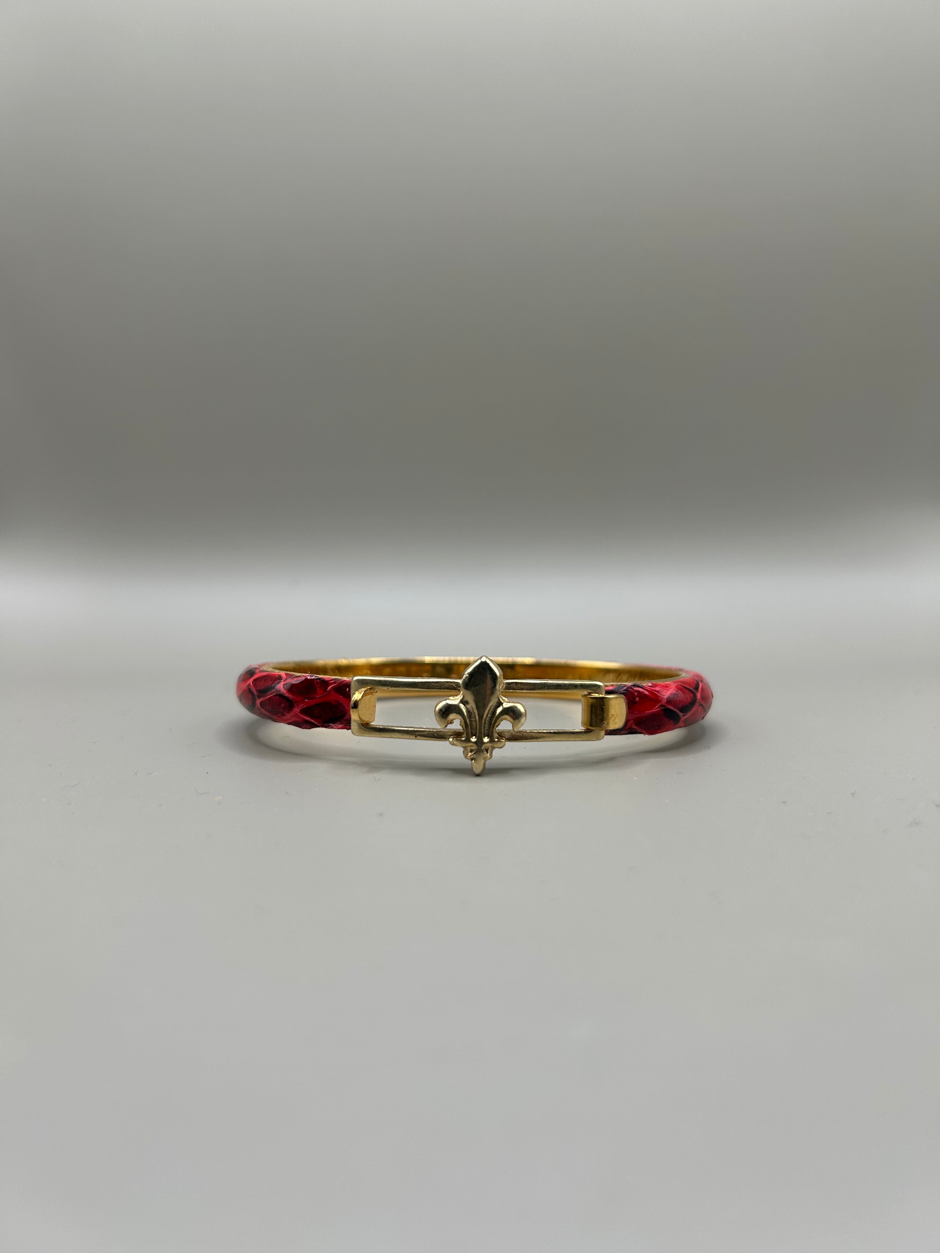 Braccialetto in pelle di serpente