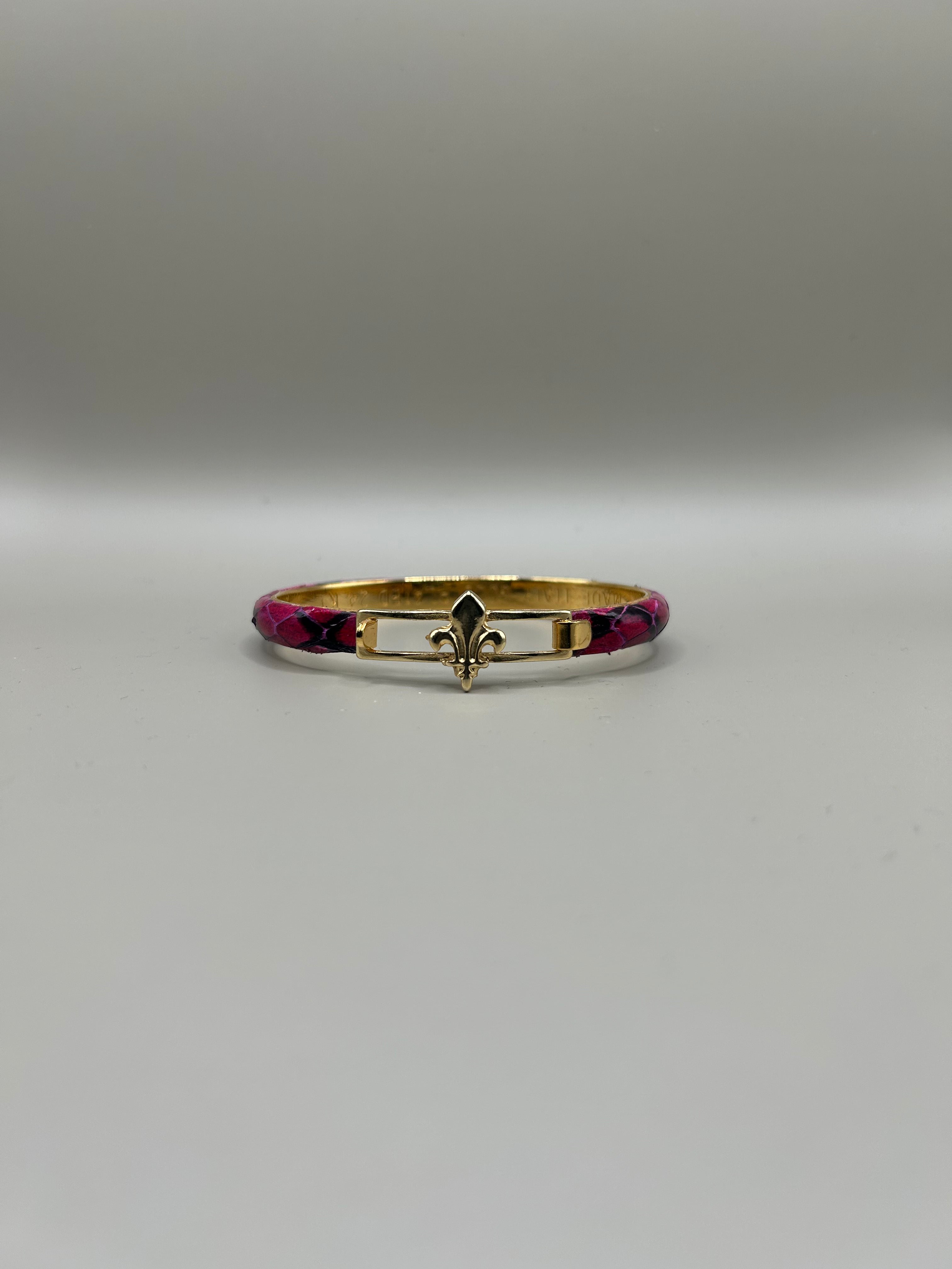 Braccialetto in pelle di serpente