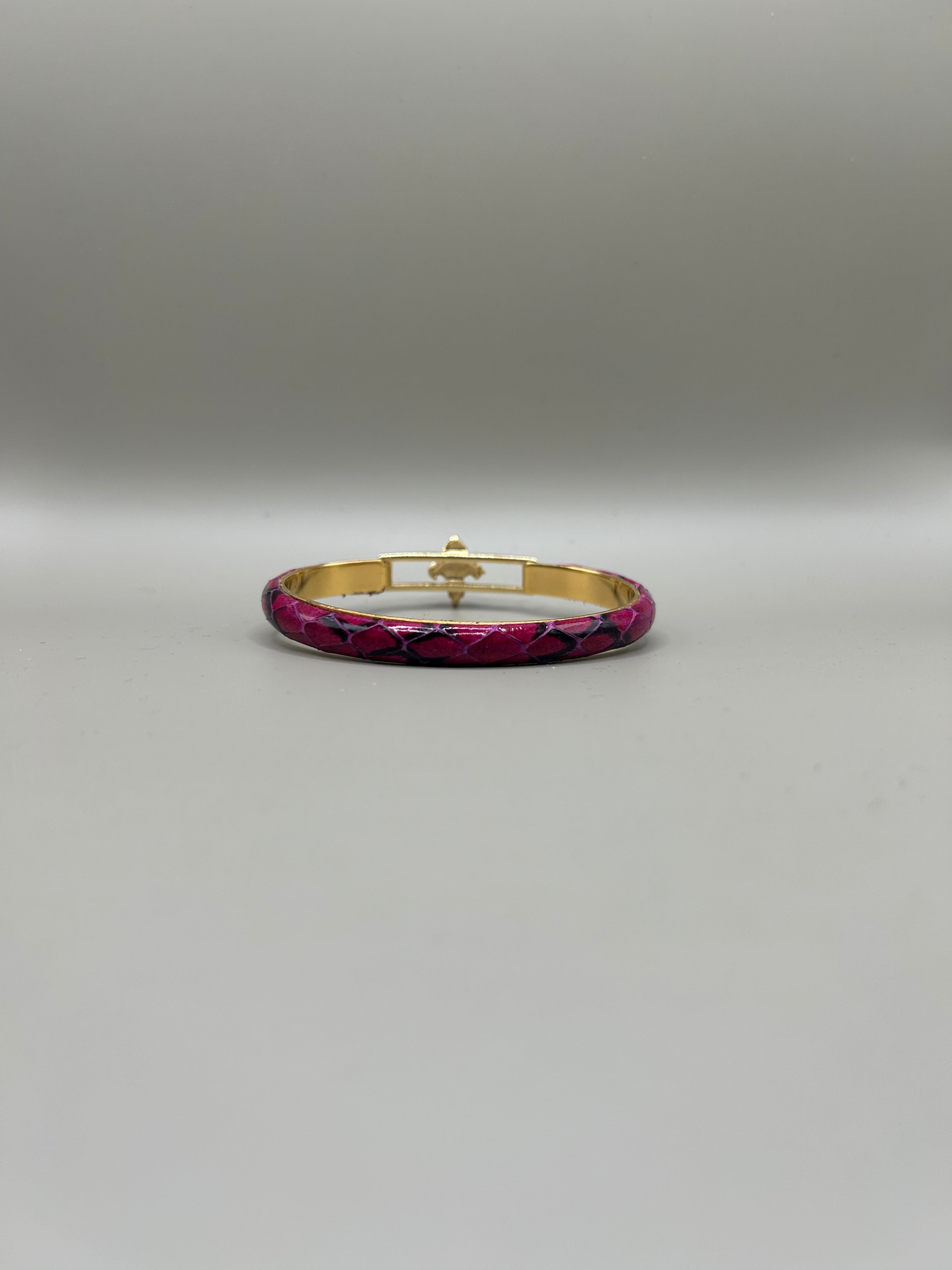 Braccialetto in pelle di serpente