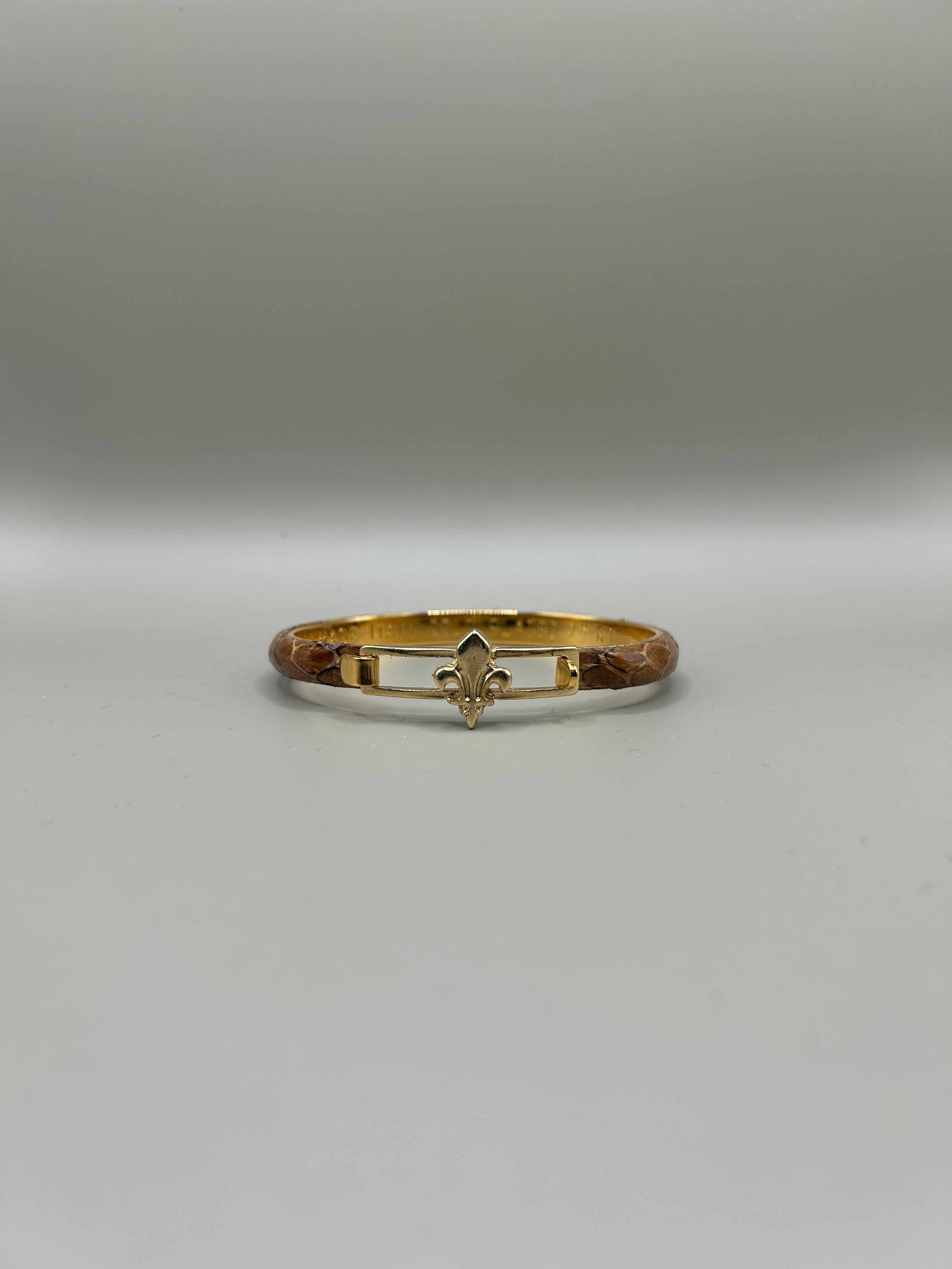 Braccialetto in pelle di serpente