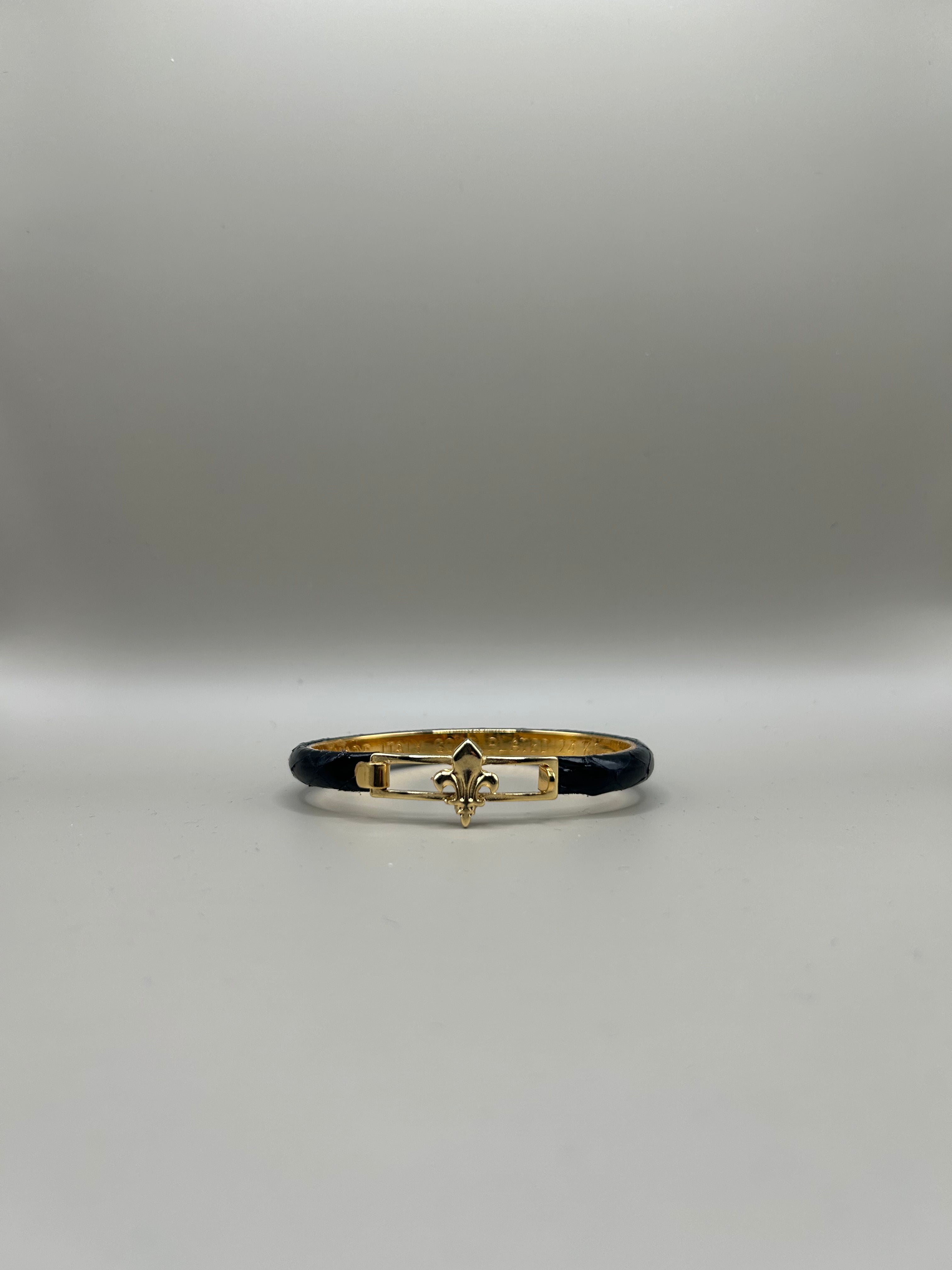 Braccialetto in pelle di serpente