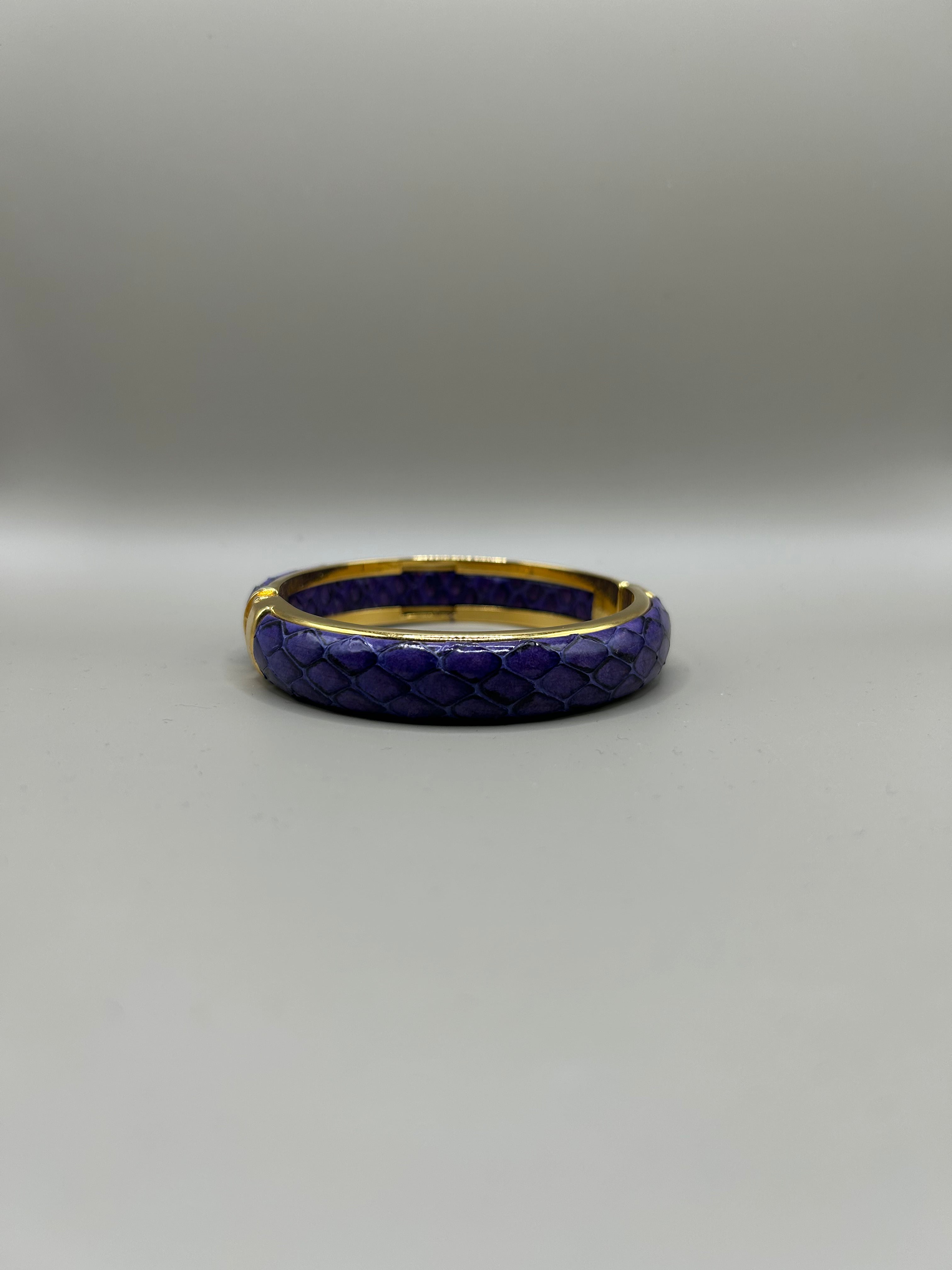 Braccialetto in pelle di serpente