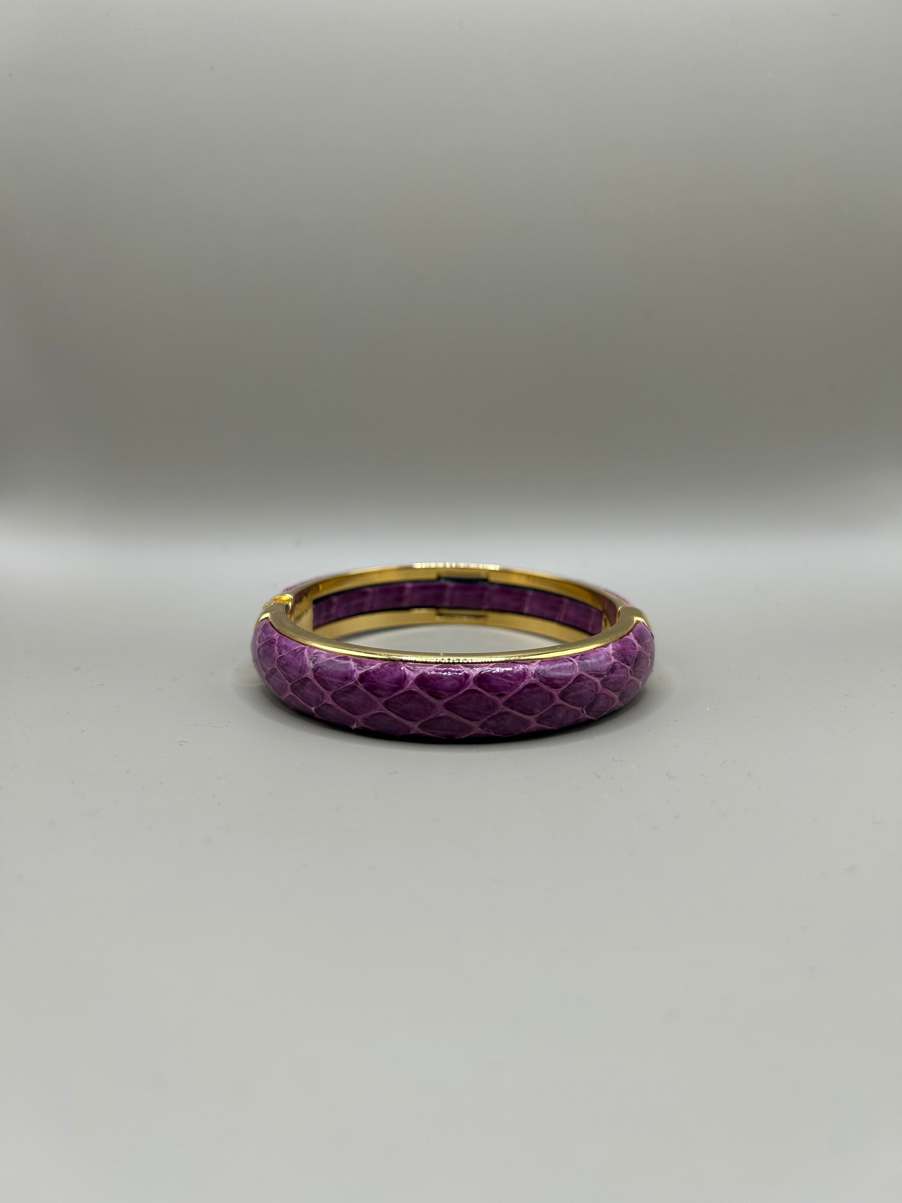 Braccialetto in pelle di serpente