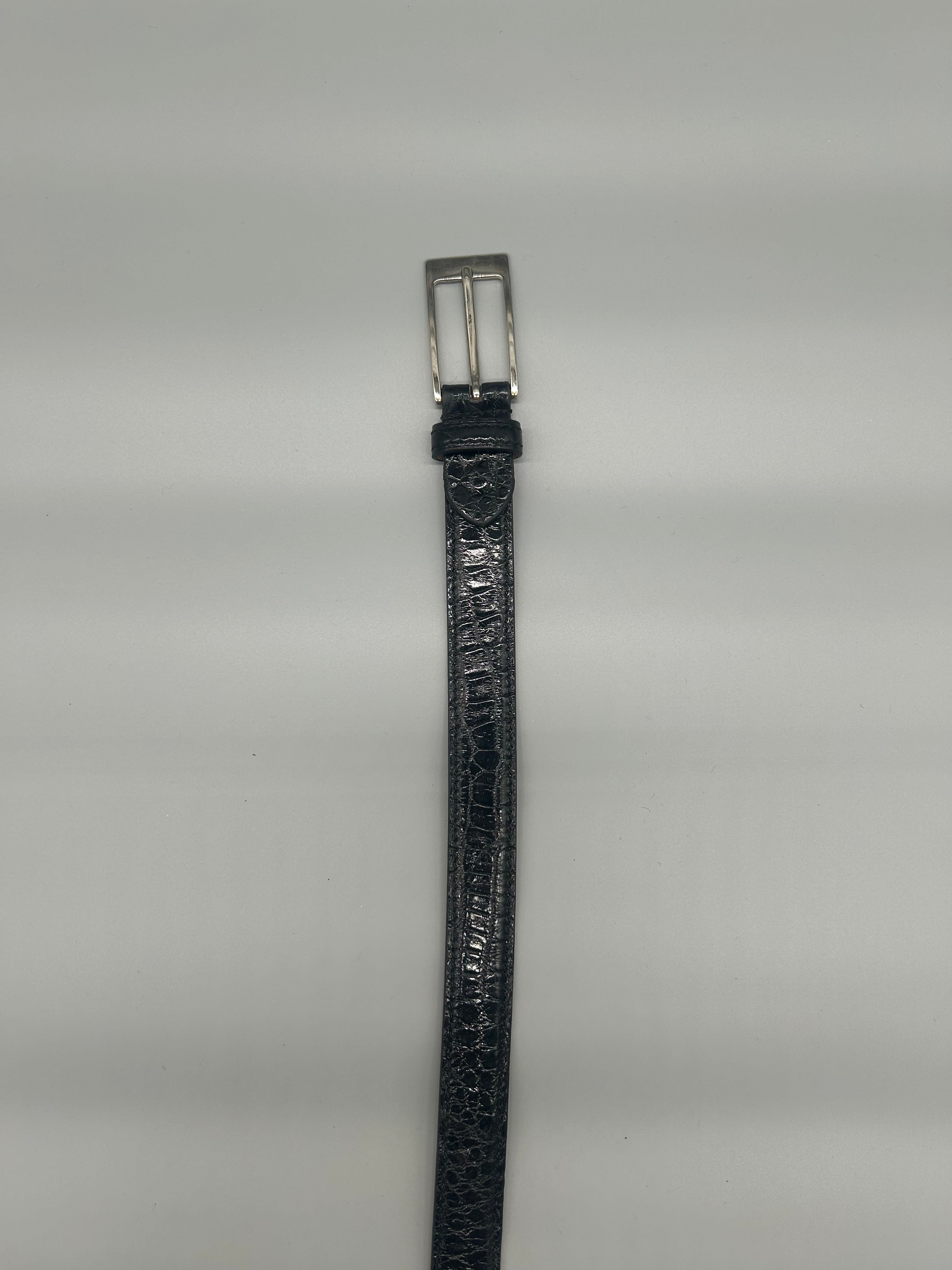 Cintura in pelle di coccodrillo