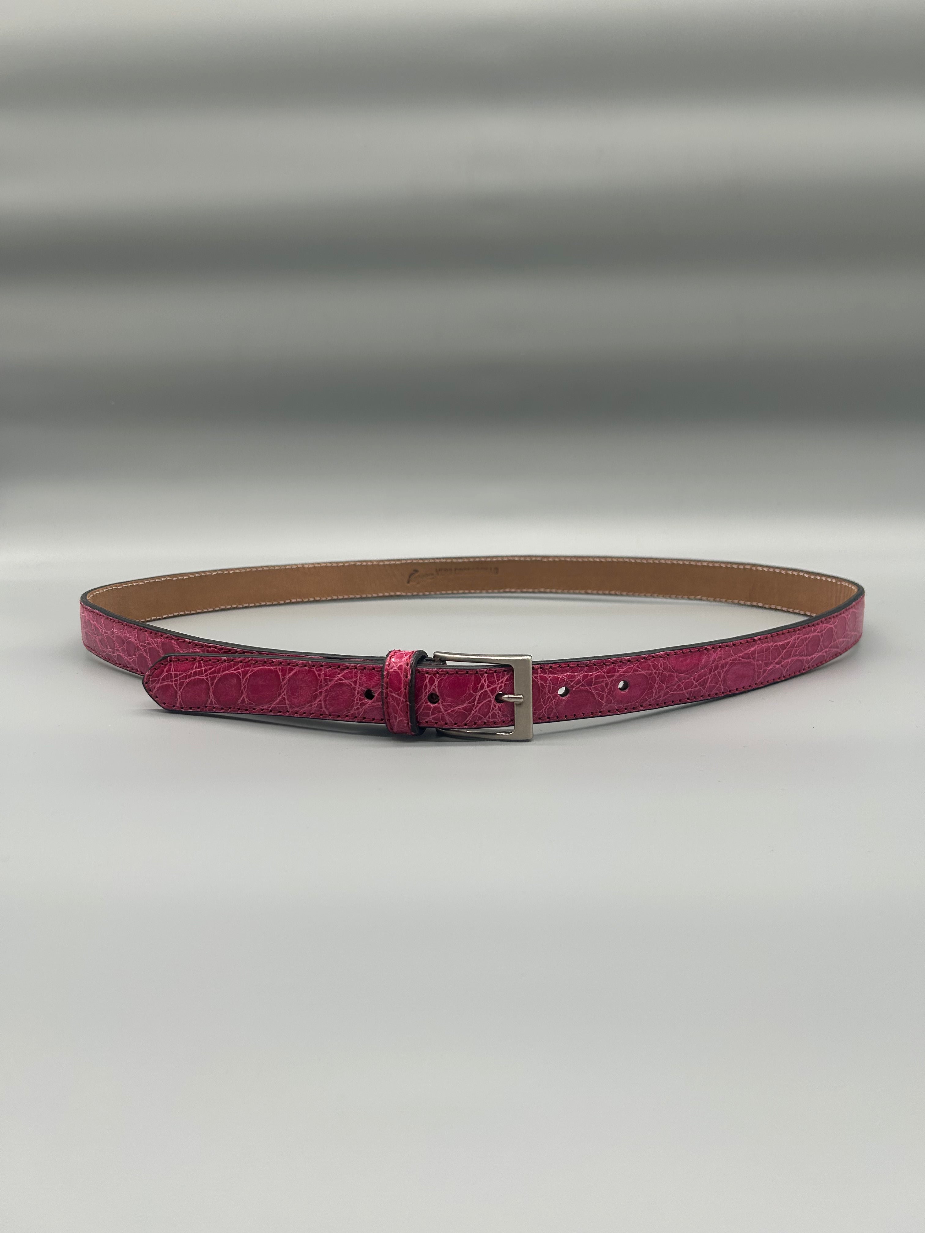 Cintura in pelle di coccodrillo