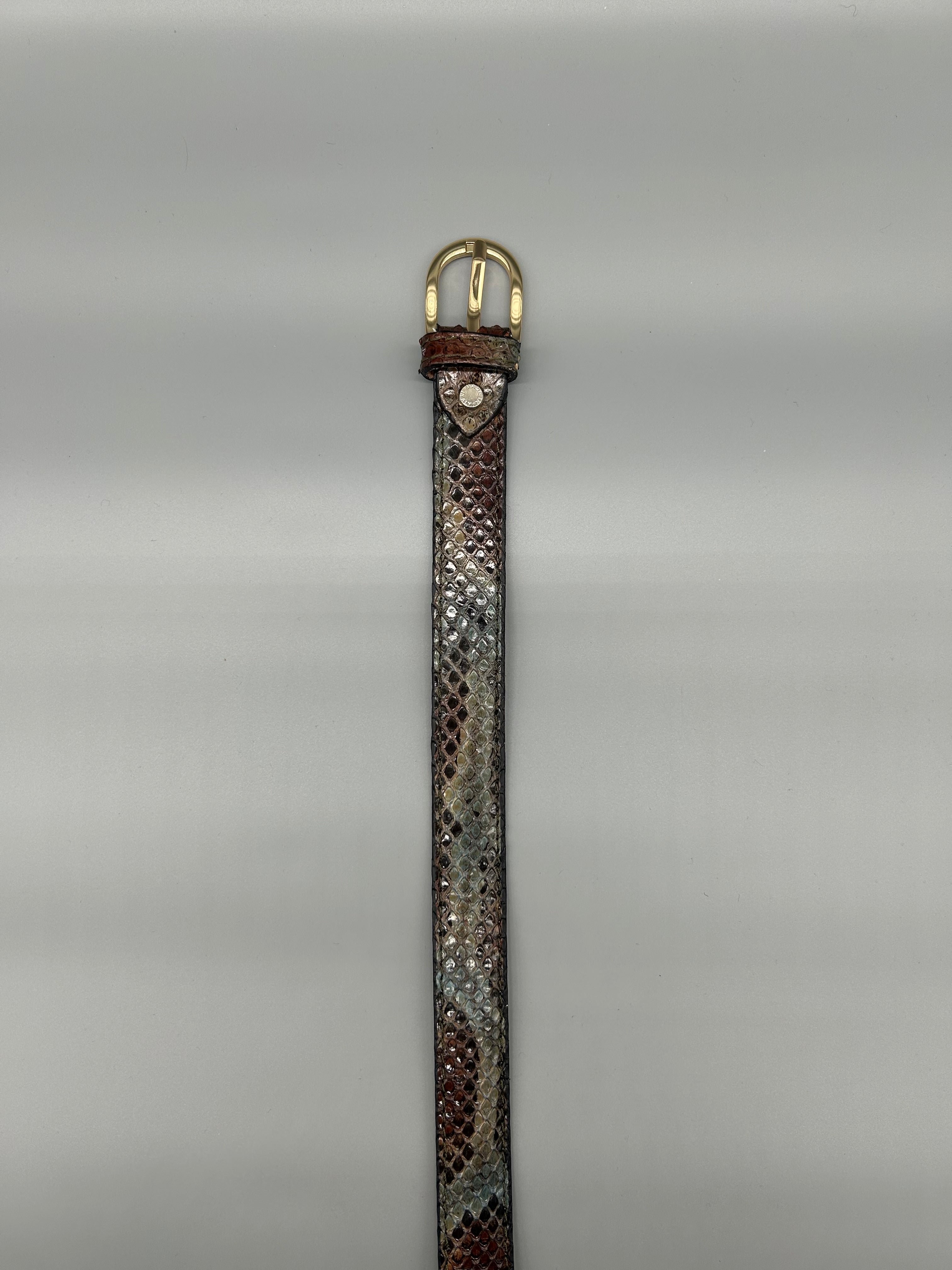 Cintura in pelle di pitone