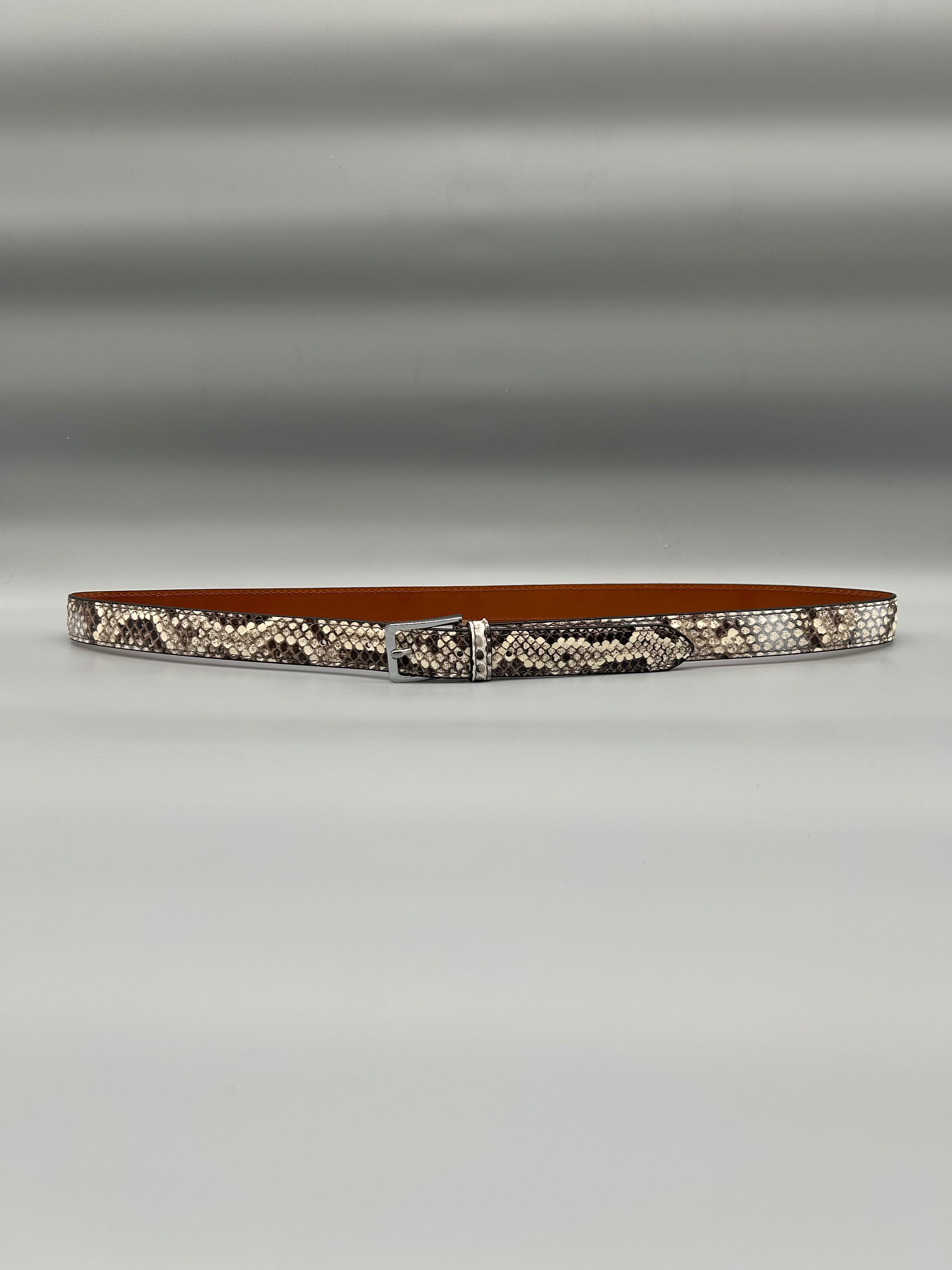 Cintura in pelle di pitone