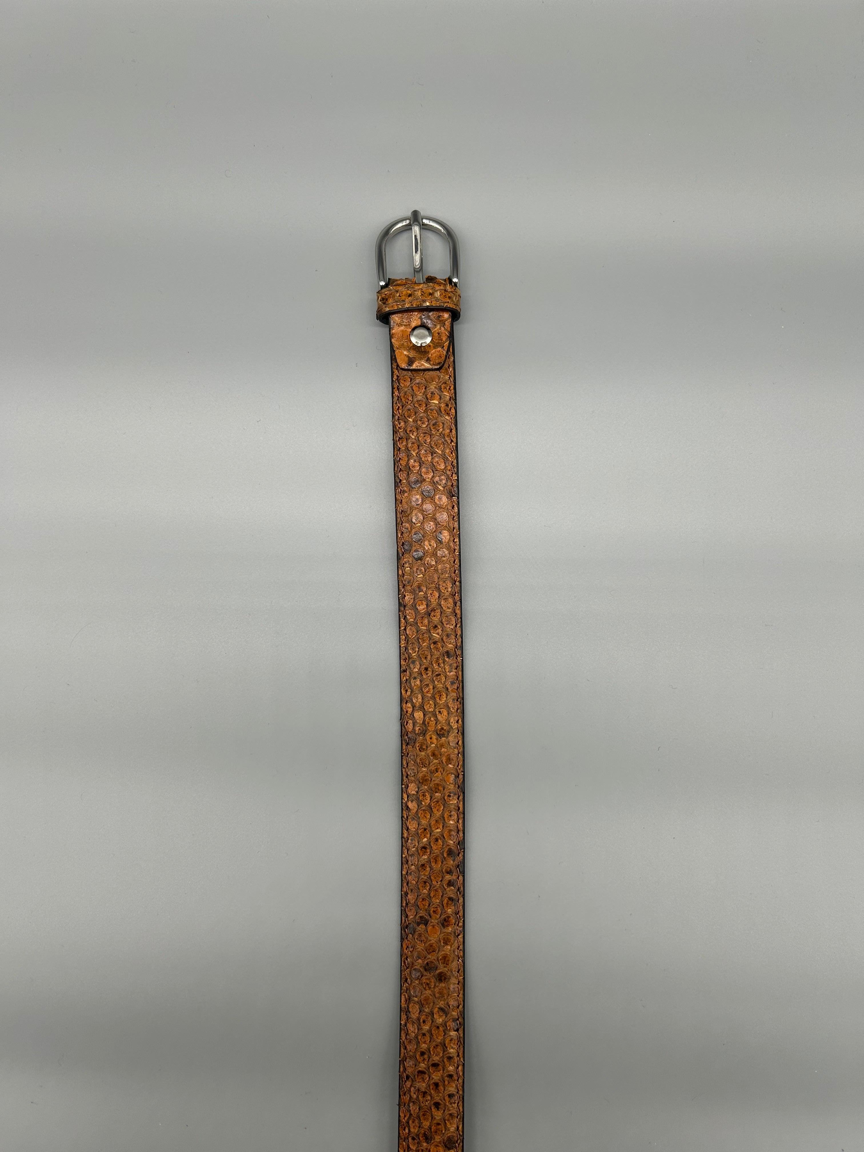 Cintura in pelle di pitone