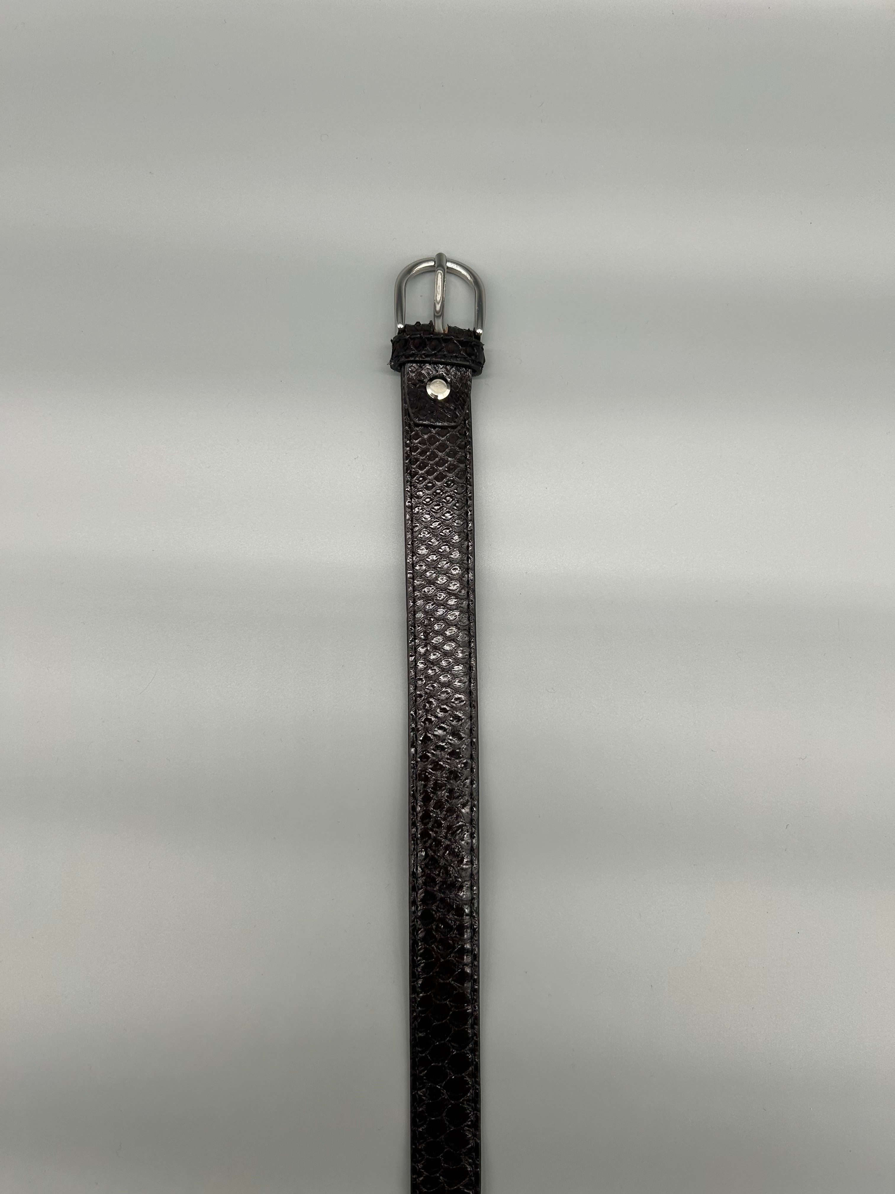 Cintura in pelle di pitone