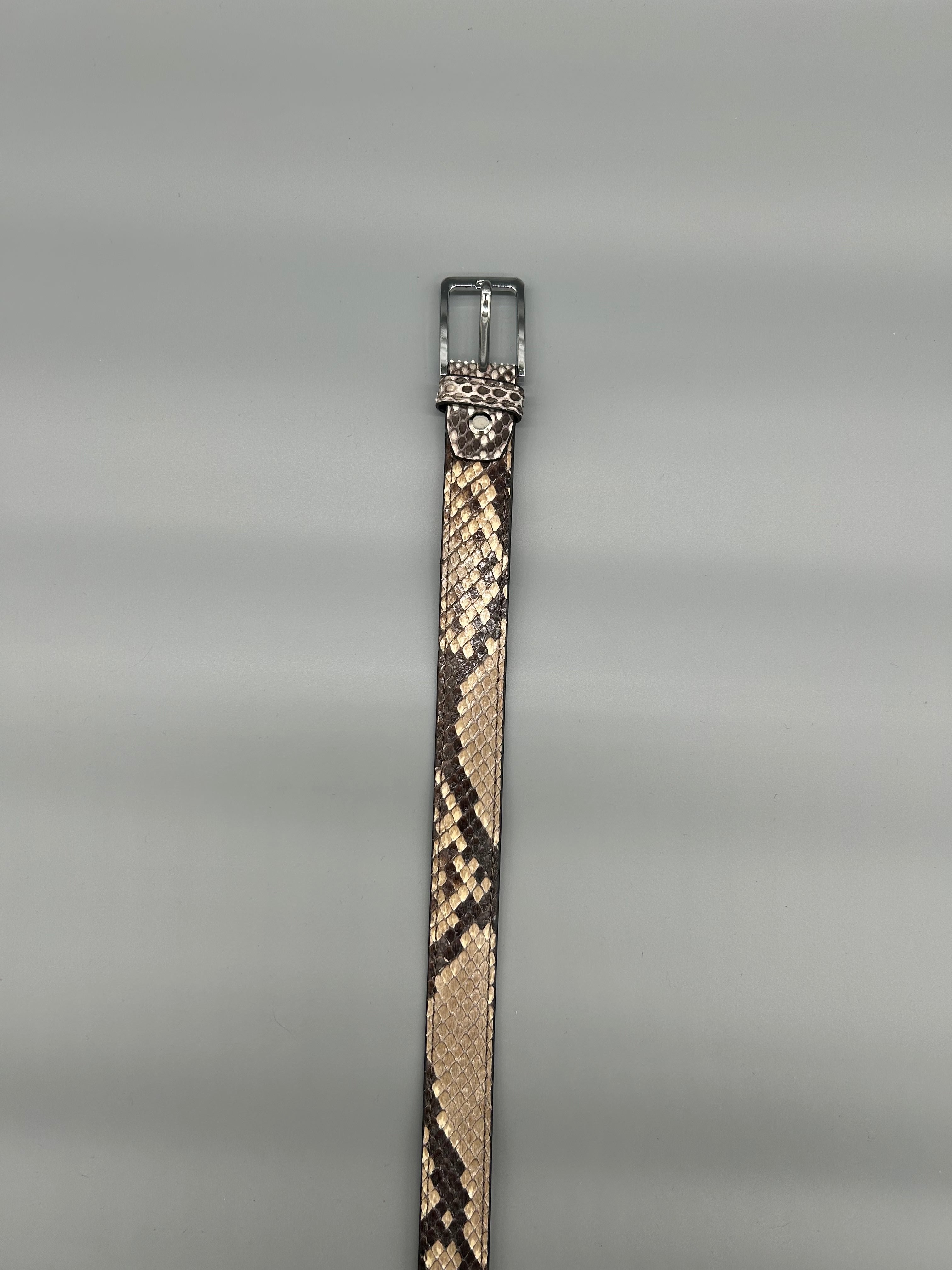 Cintura in pelle di pitone