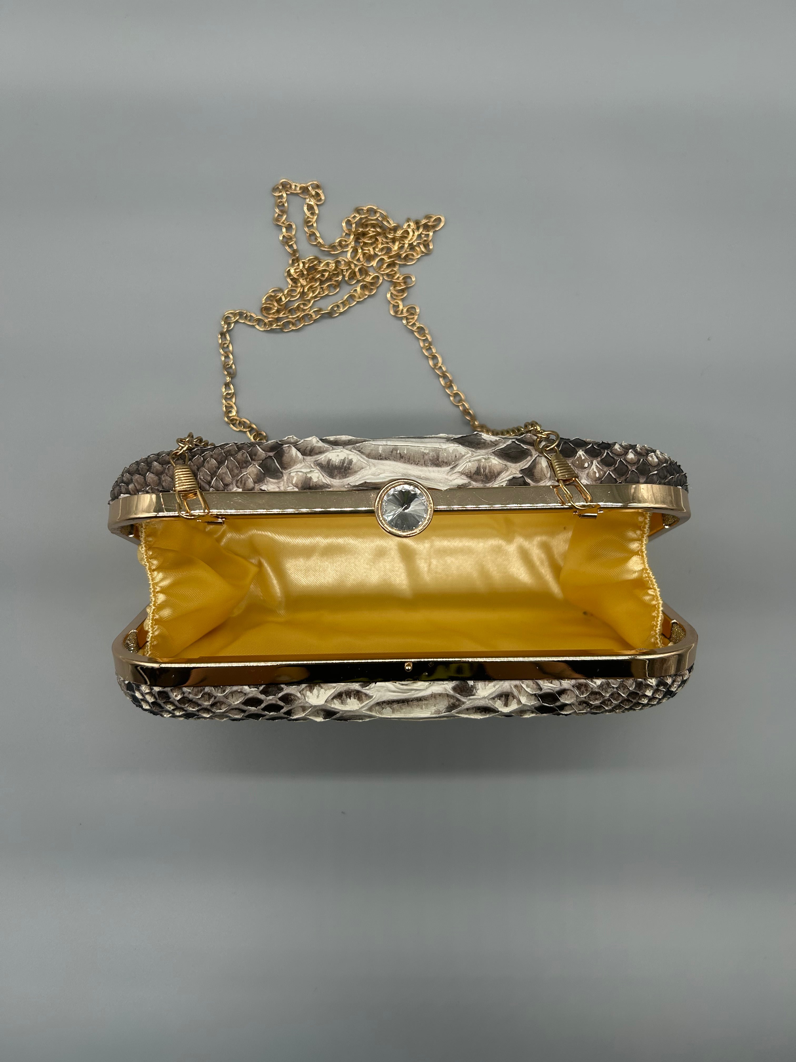 Borsa in pelle di pitone