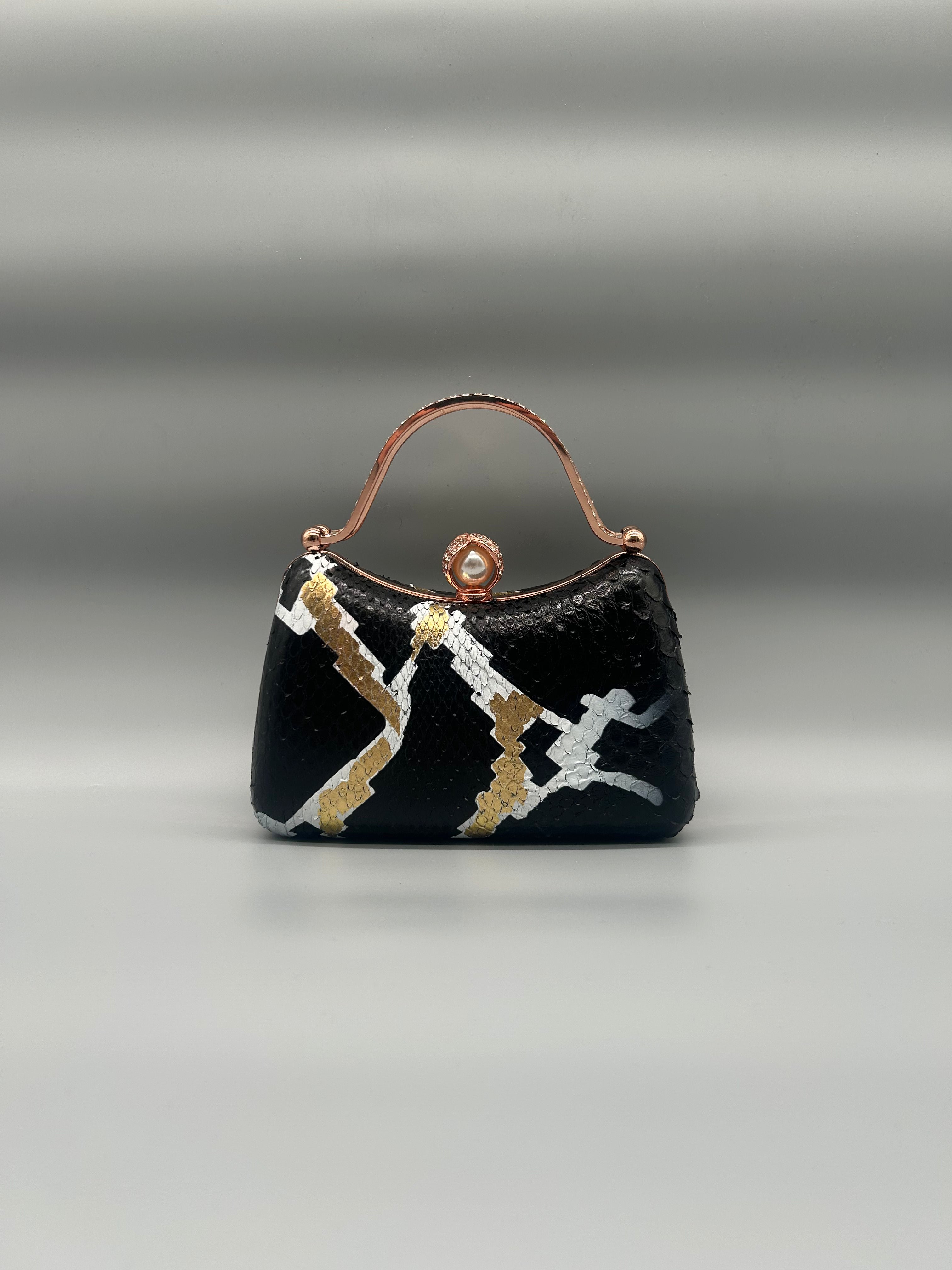 Borsa in pelle di pitone