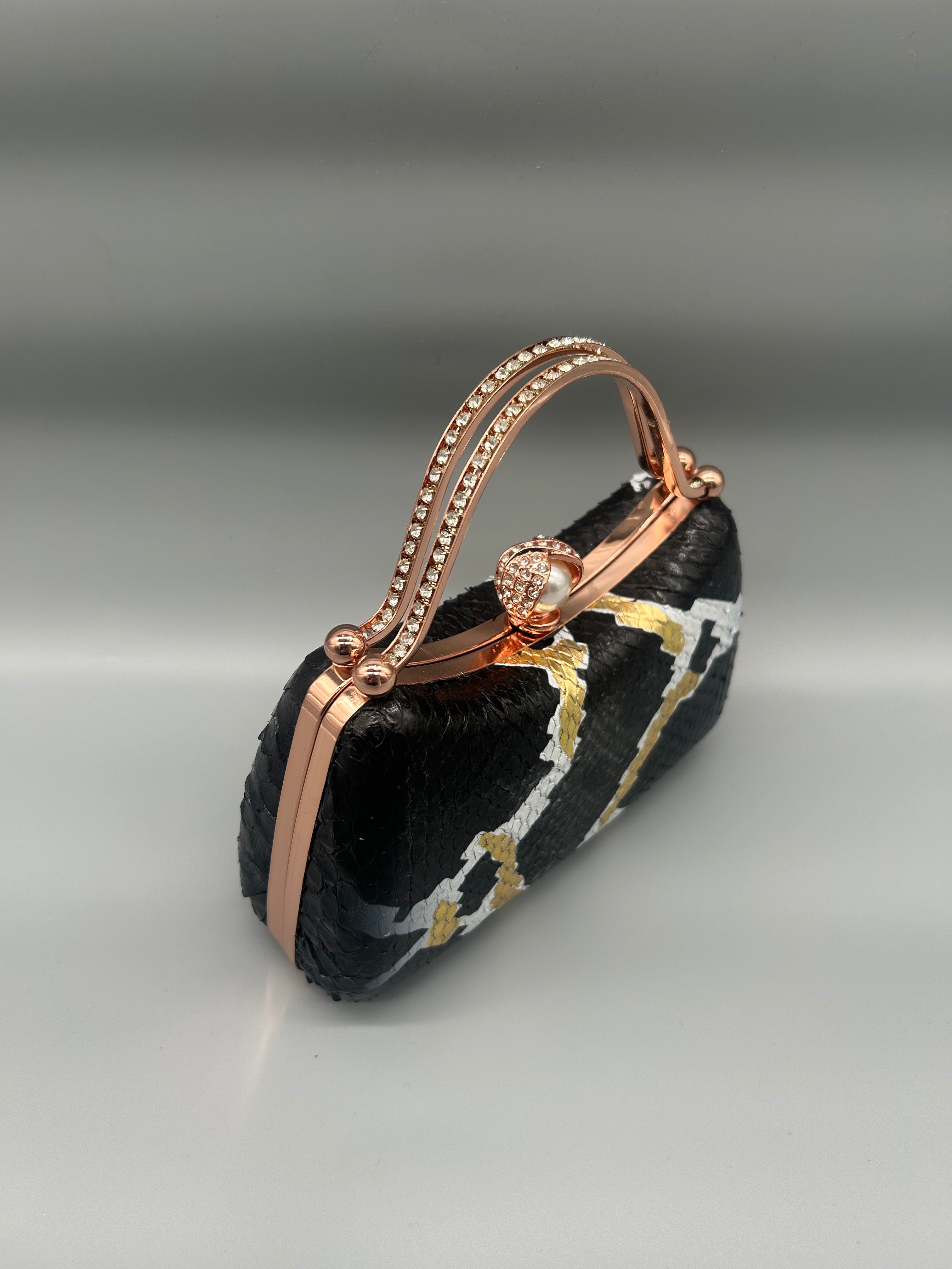 Borsa in pelle di pitone