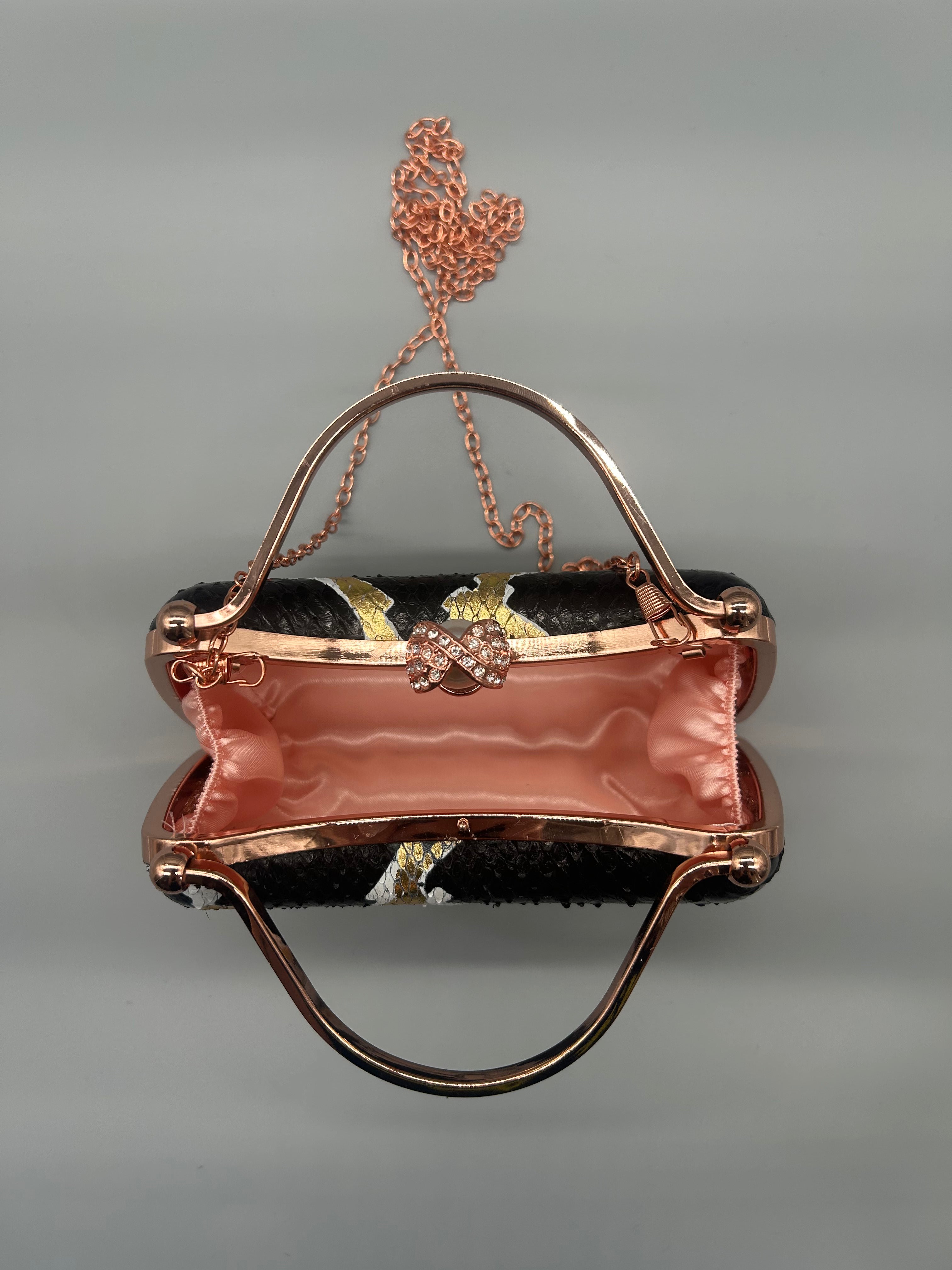 Borsa in pelle di pitone