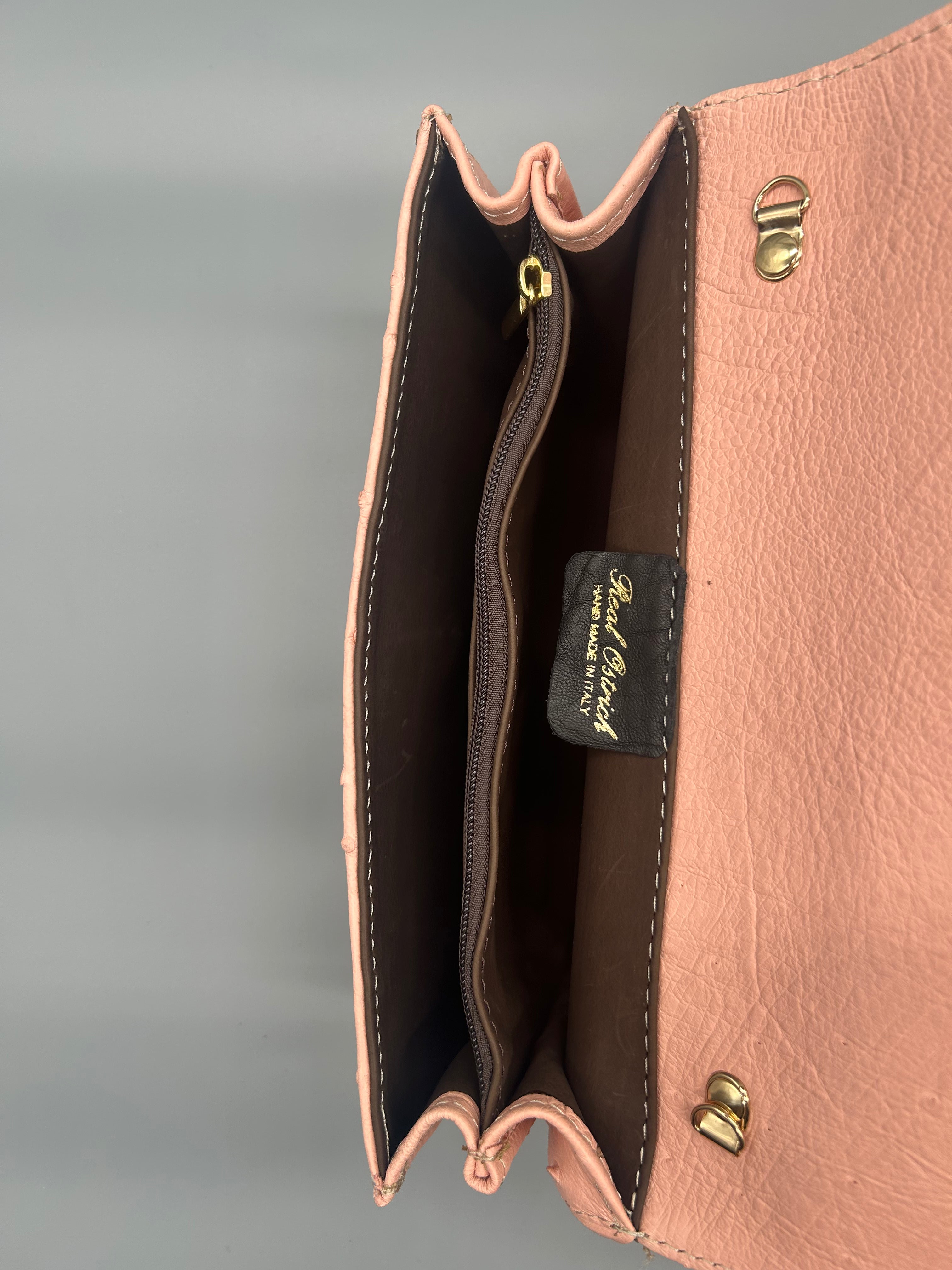 Borsa in pelle di struzzo