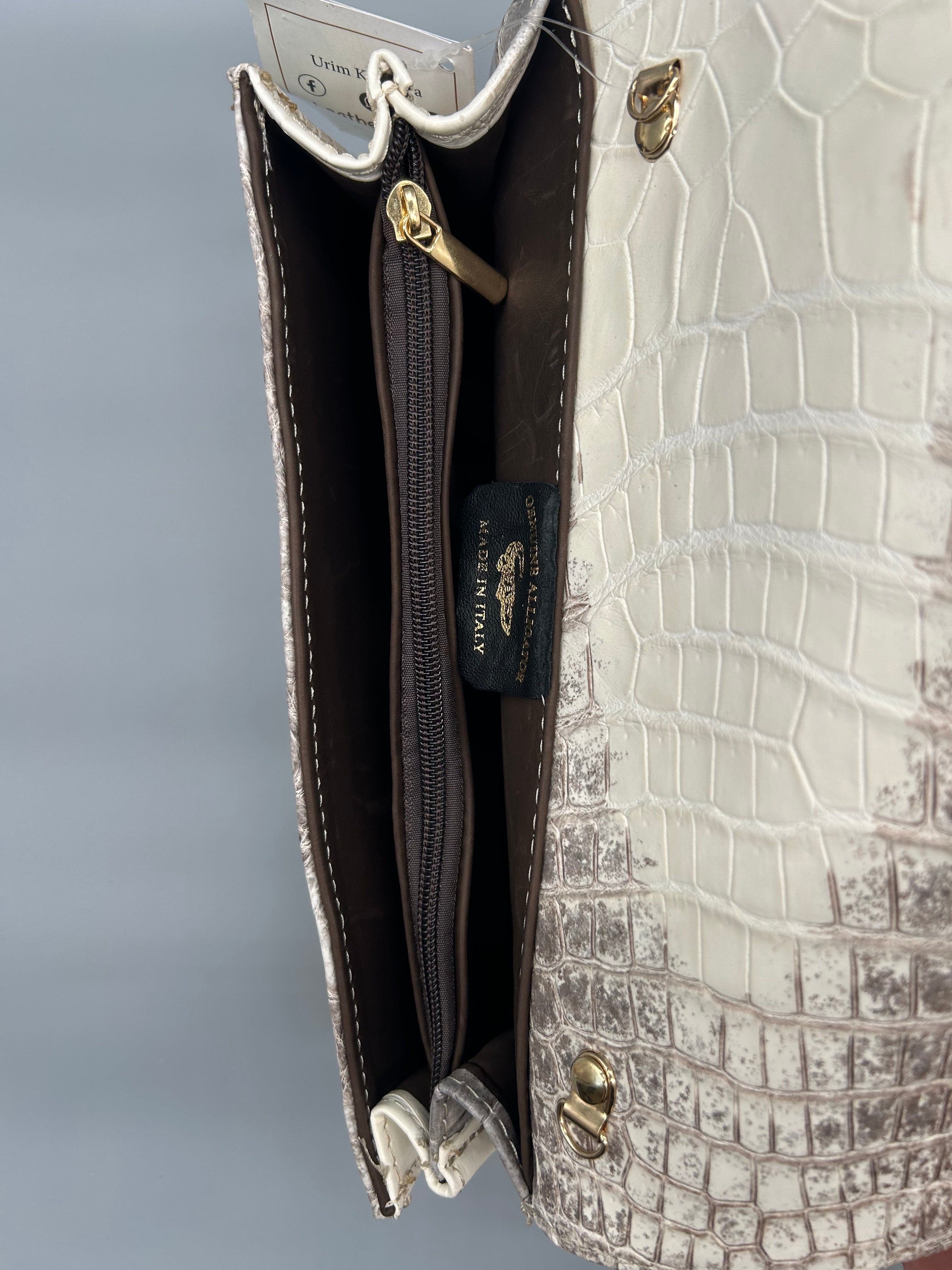 Borsa in pelle di coccodrillo