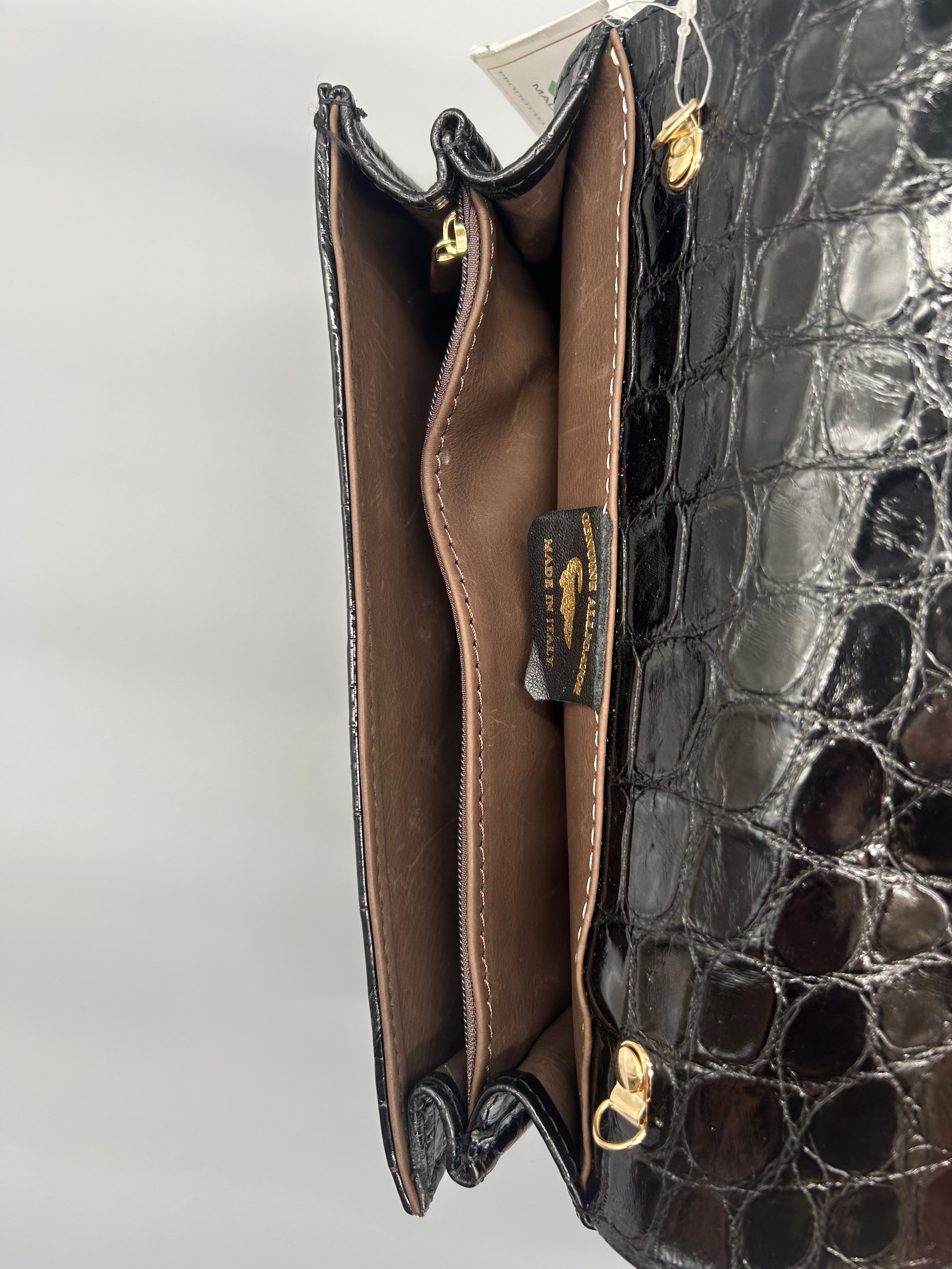 Borsa in pelle di coccodrillo