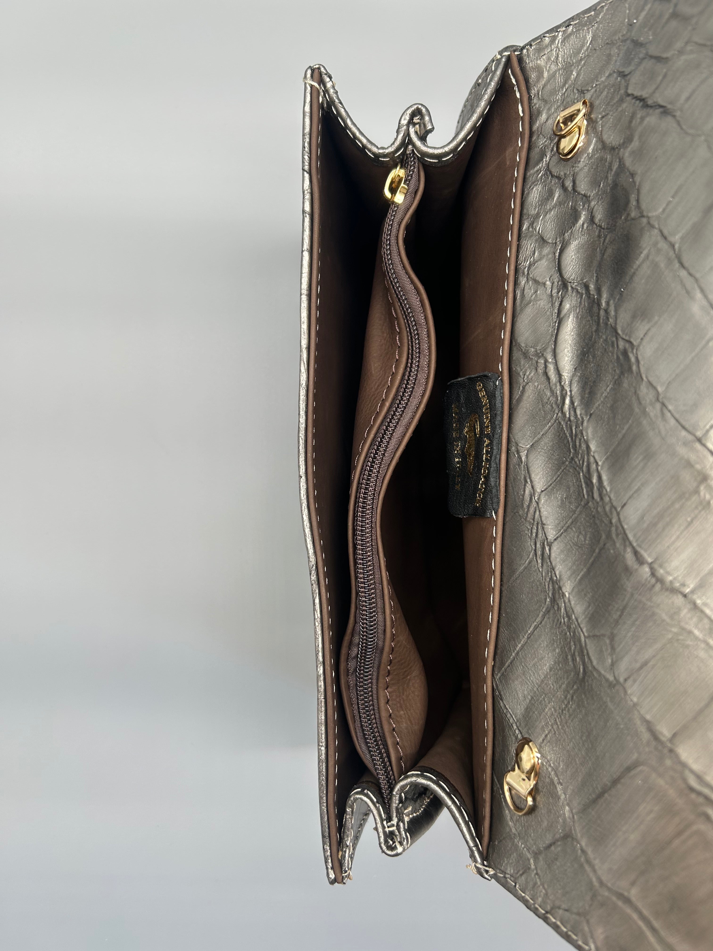 Borsa in pelle di coccodrillo