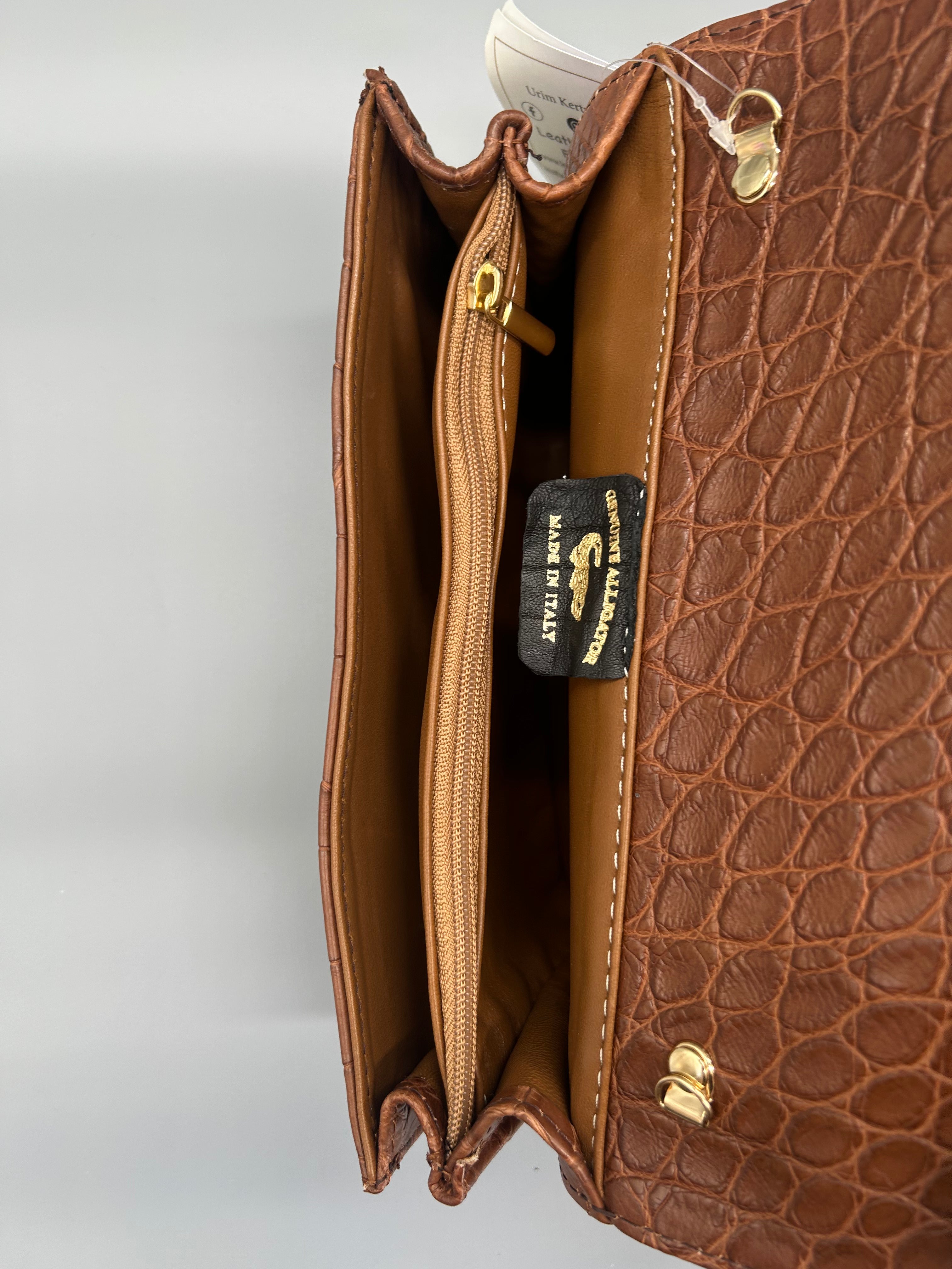 Borsa in pelle di coccodrillo