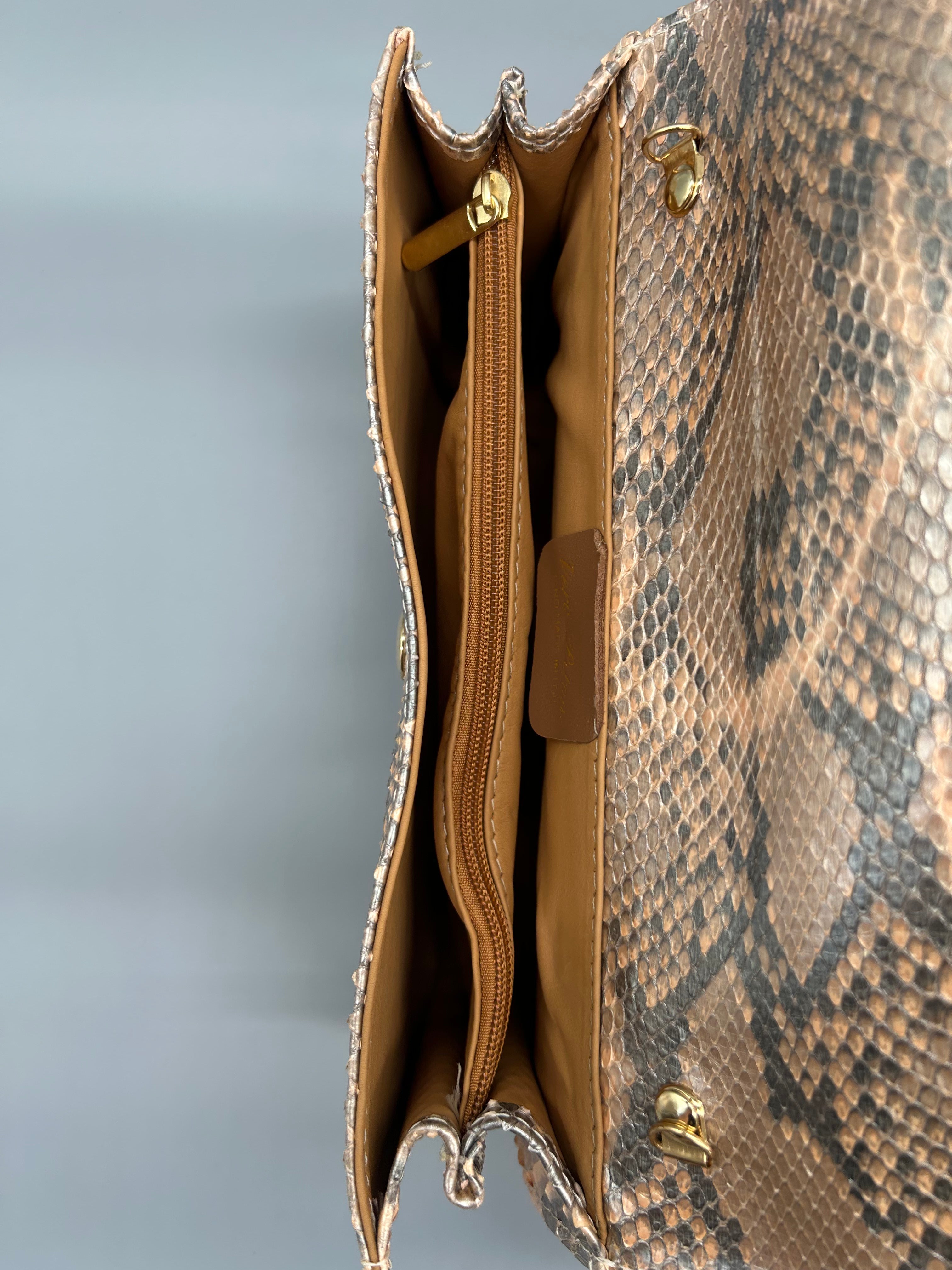 Borsa in pelle di pitone