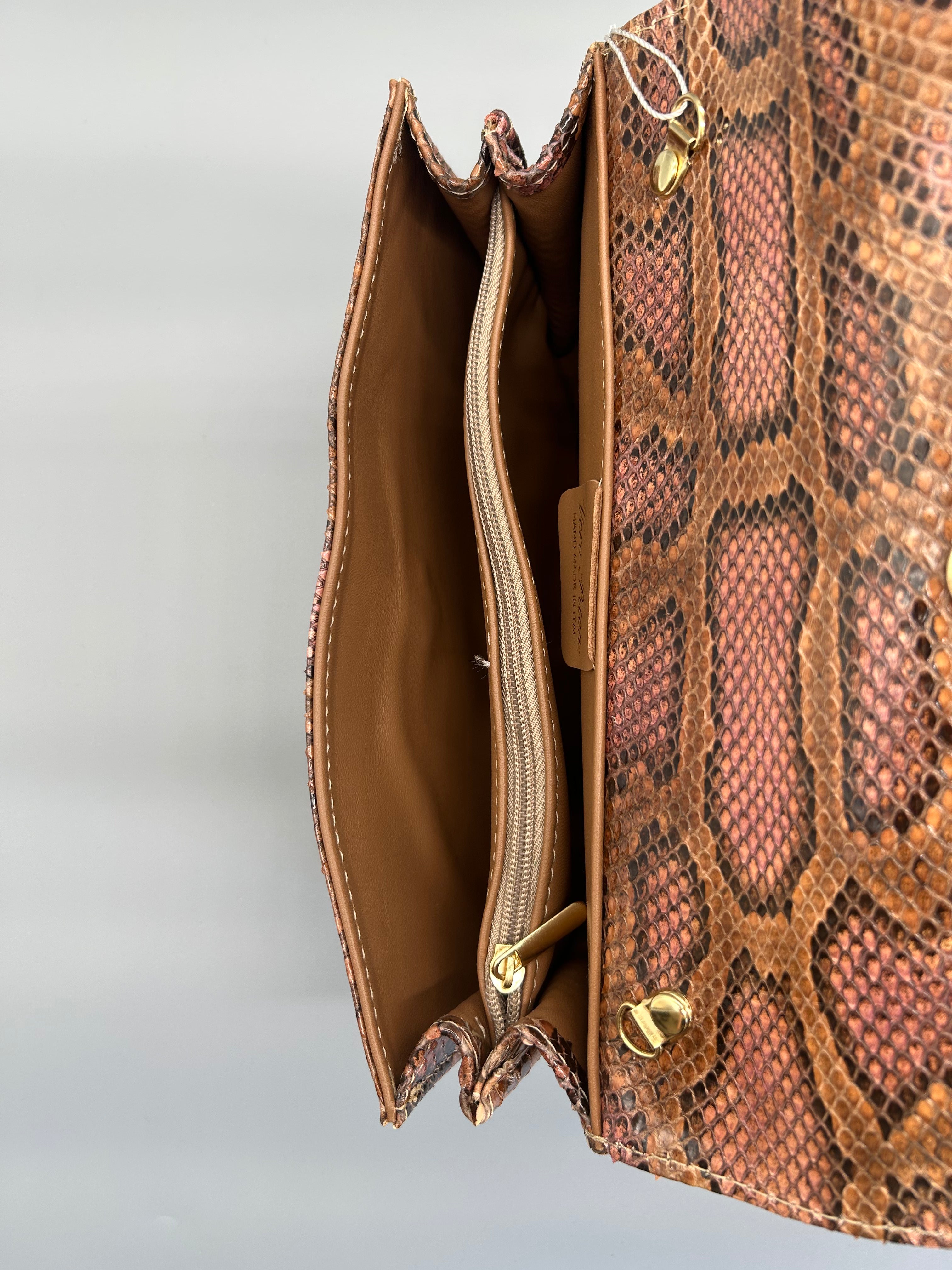 Borsa in pelle di pitone
