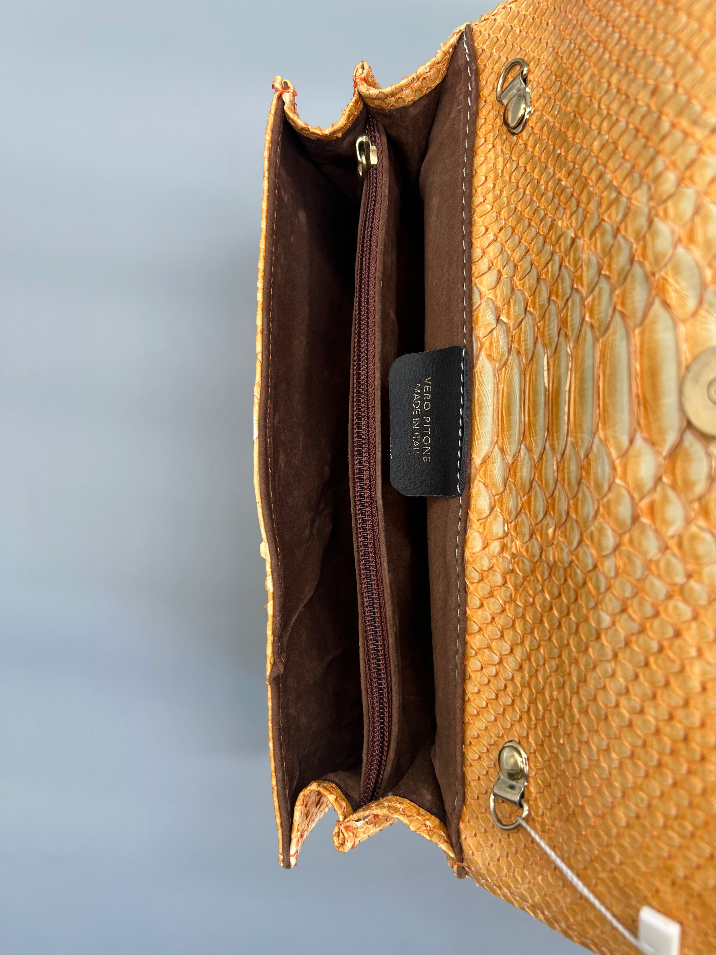 Borsa in pelle di pitone