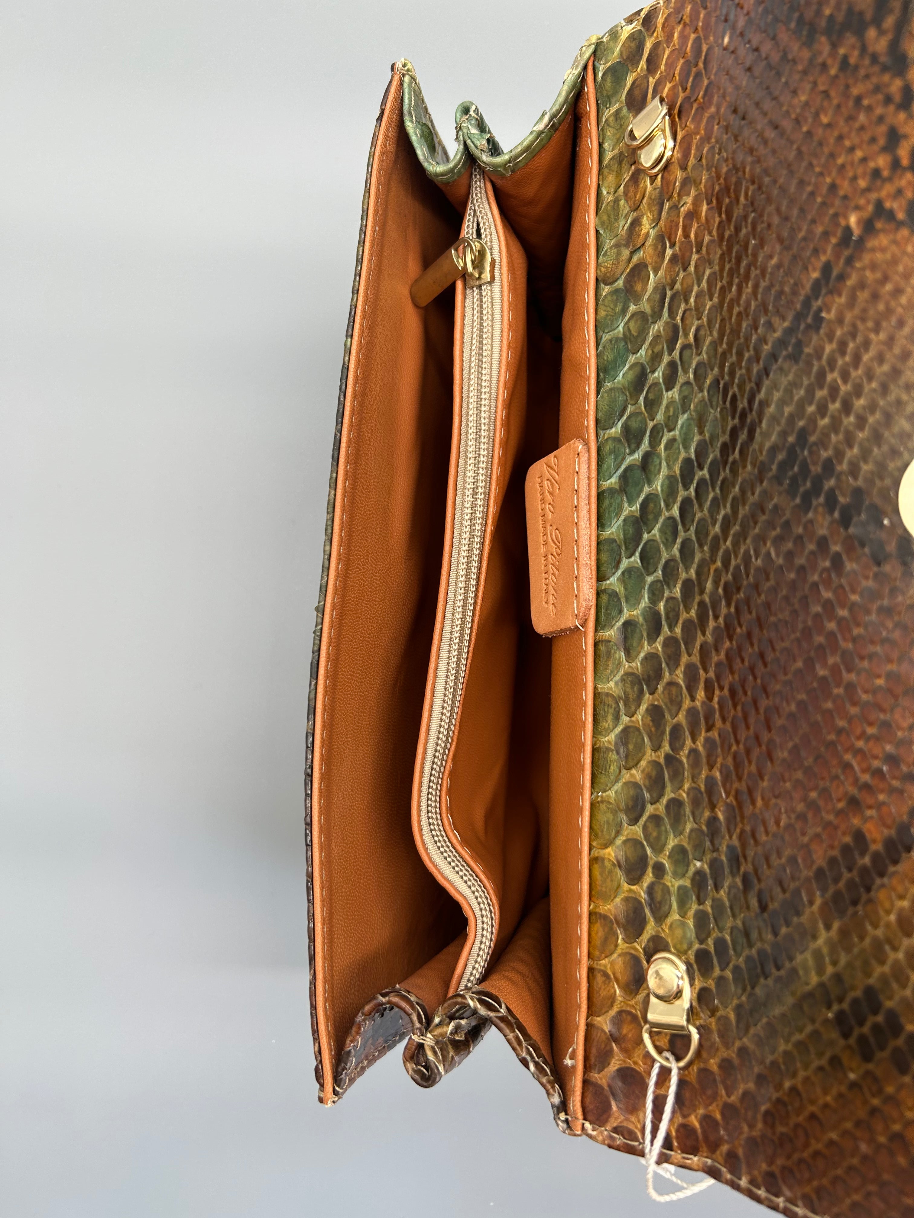 Borsa in pelle di pitone