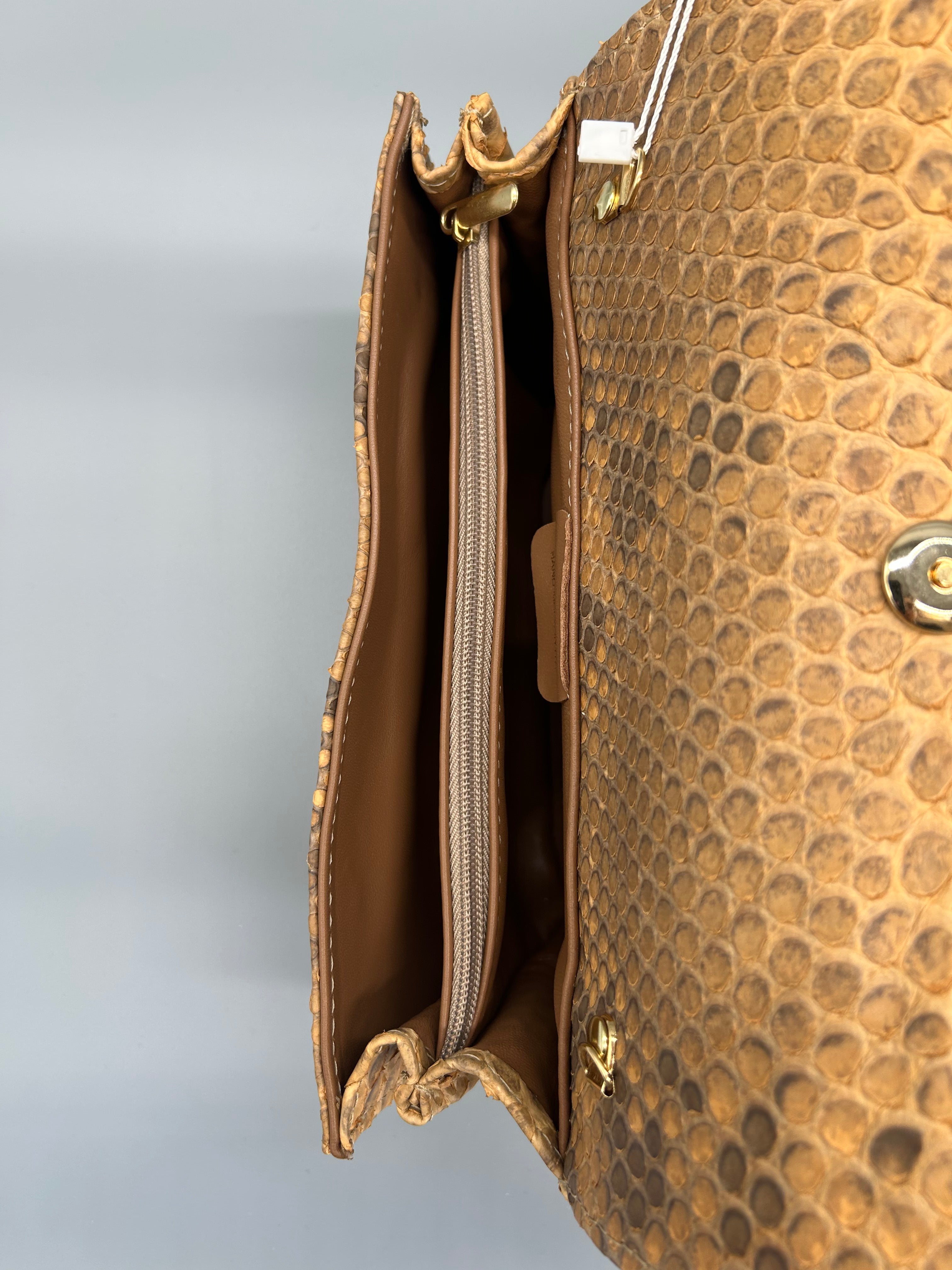 Borsa in pelle di pitone