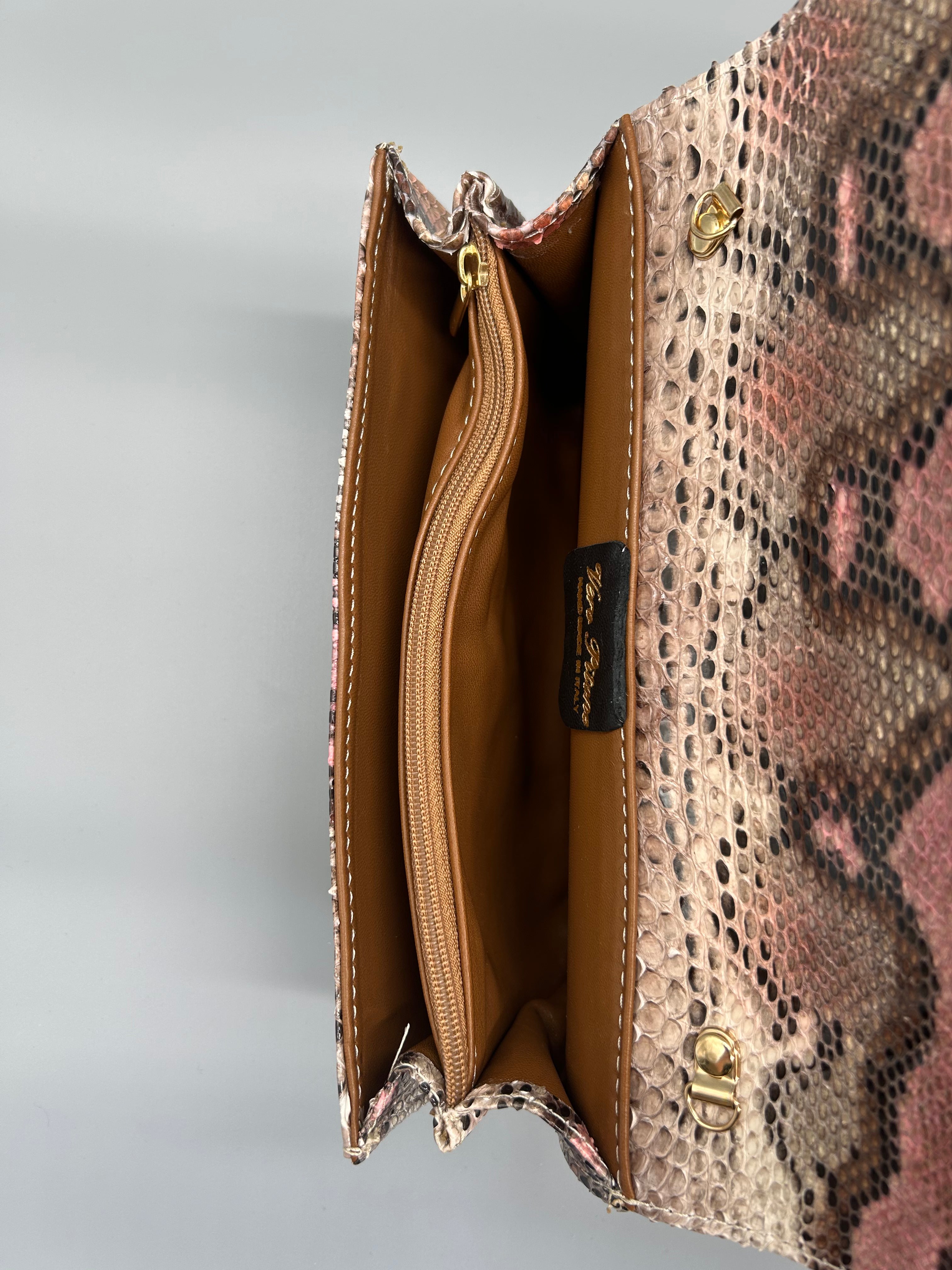 Borsa in pelle di pitone