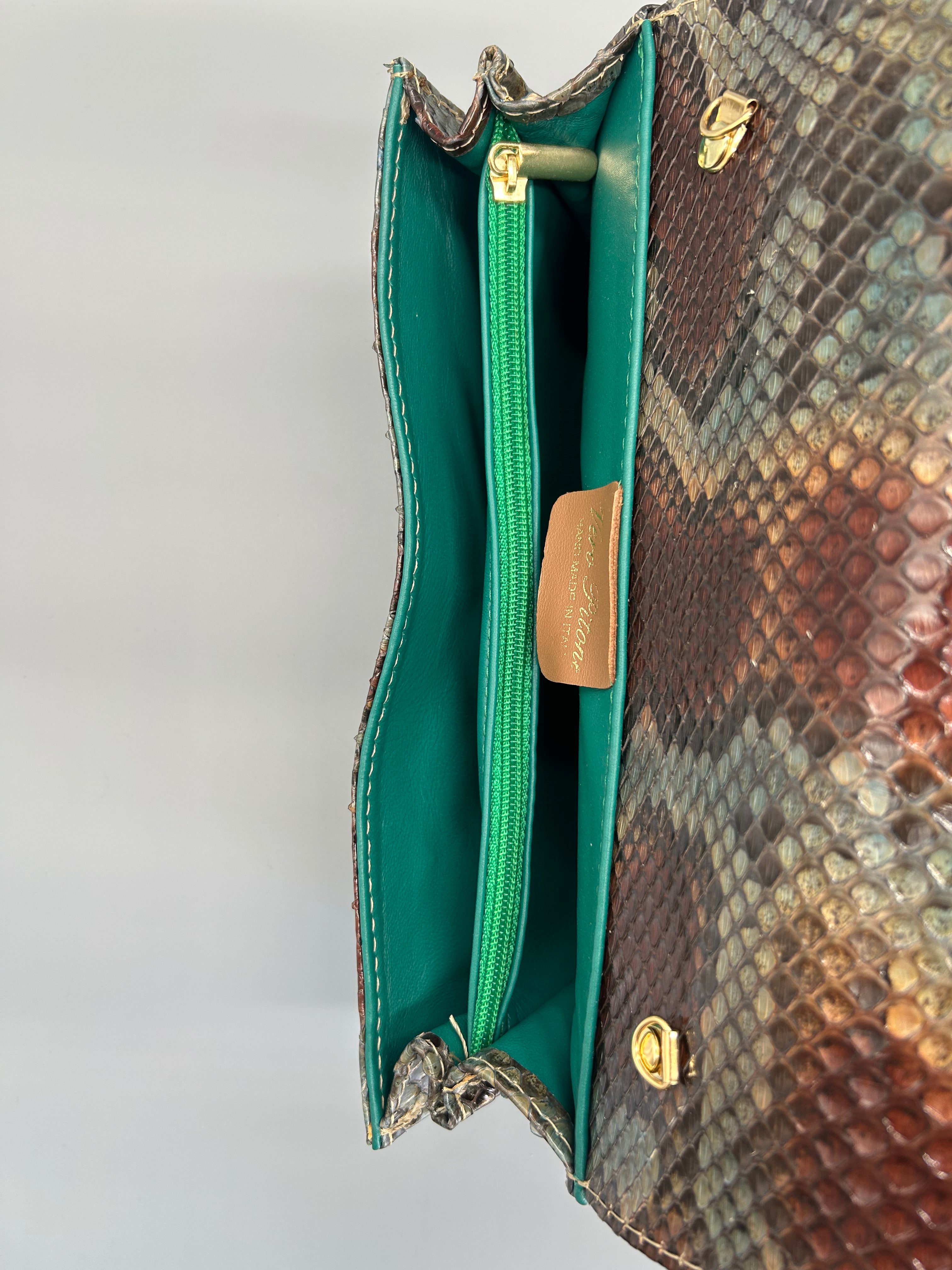 Borsa in pelle di pitone