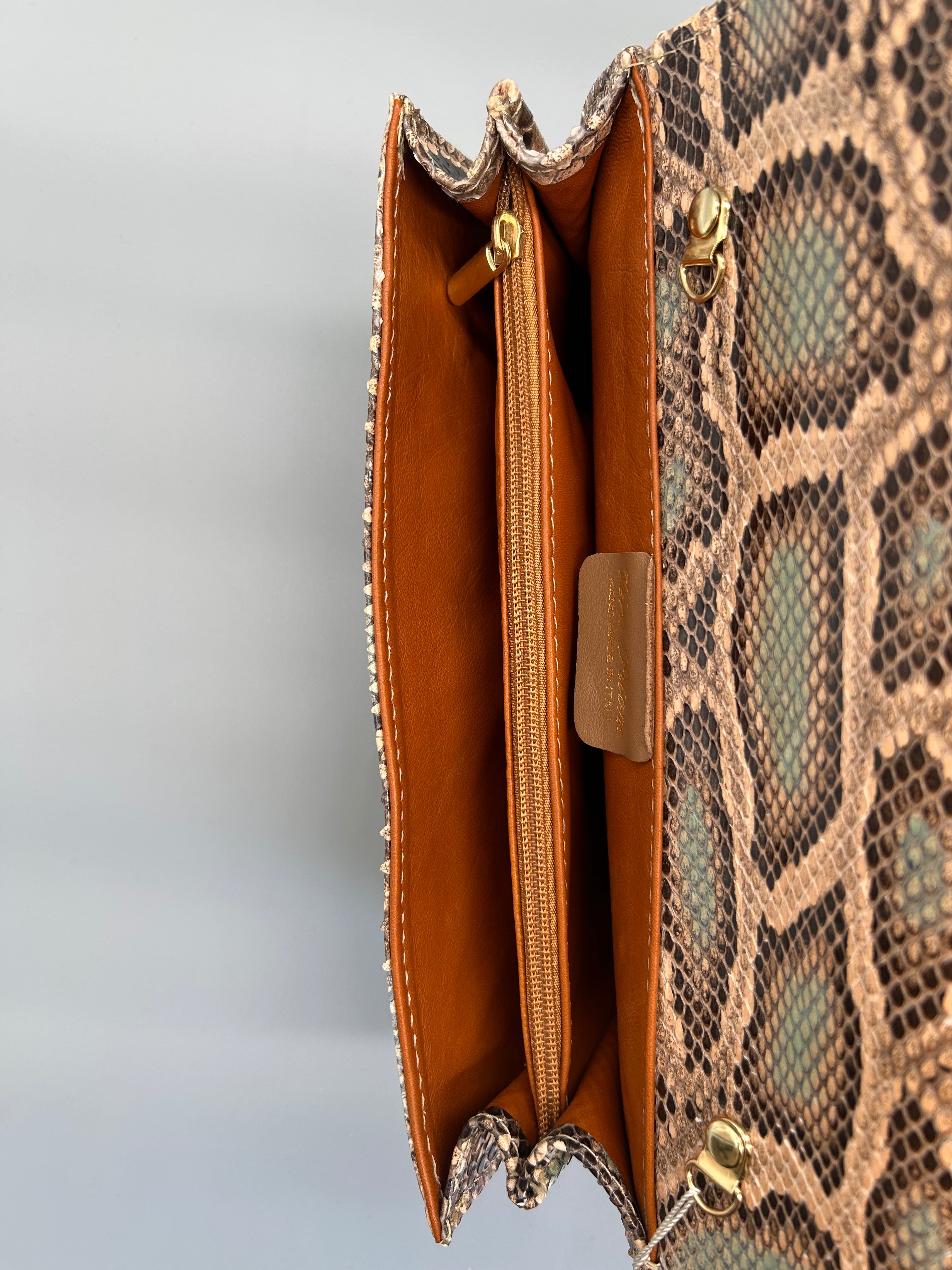 Borsa in pelle di pitone