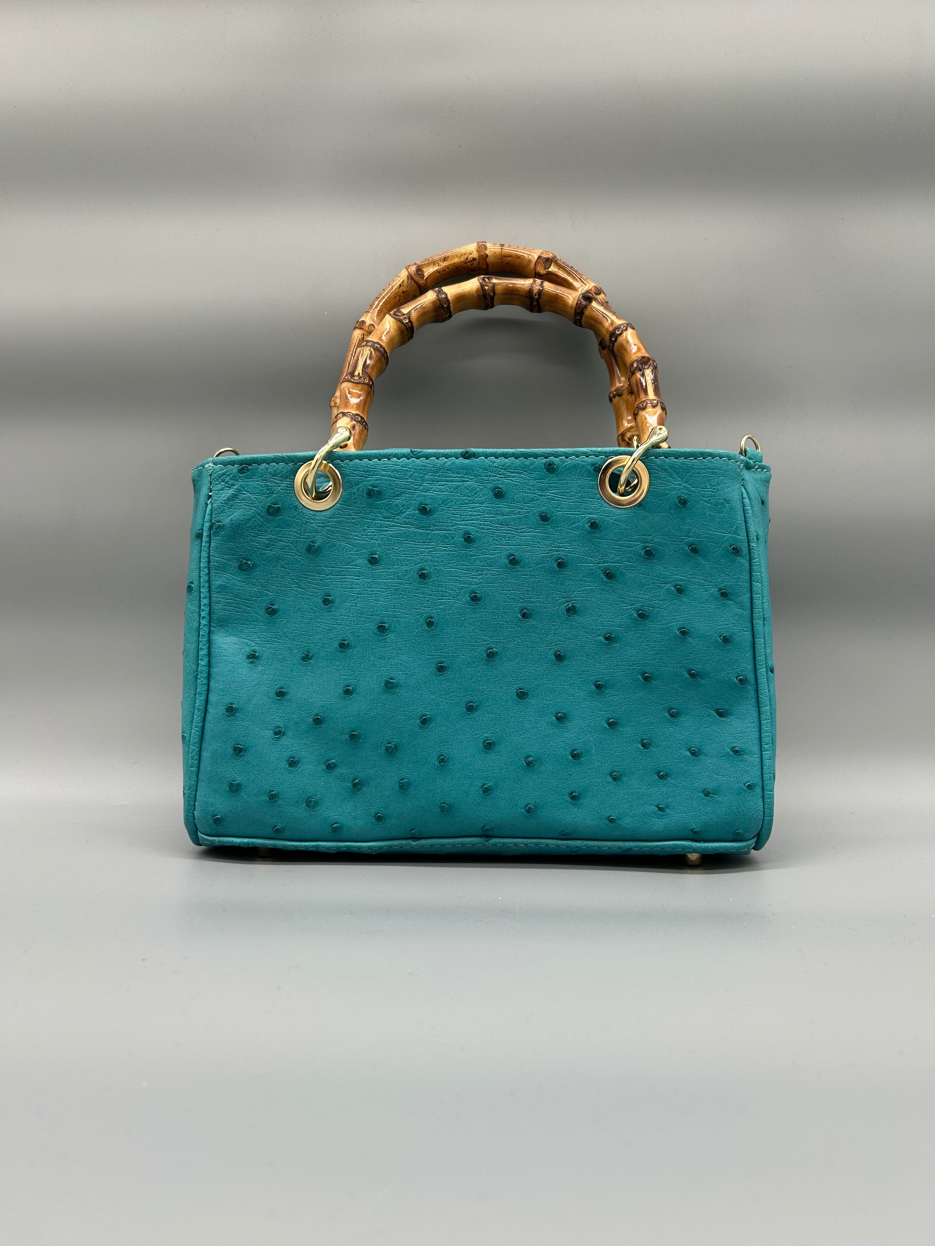 Borsa in pelle di struzzo
