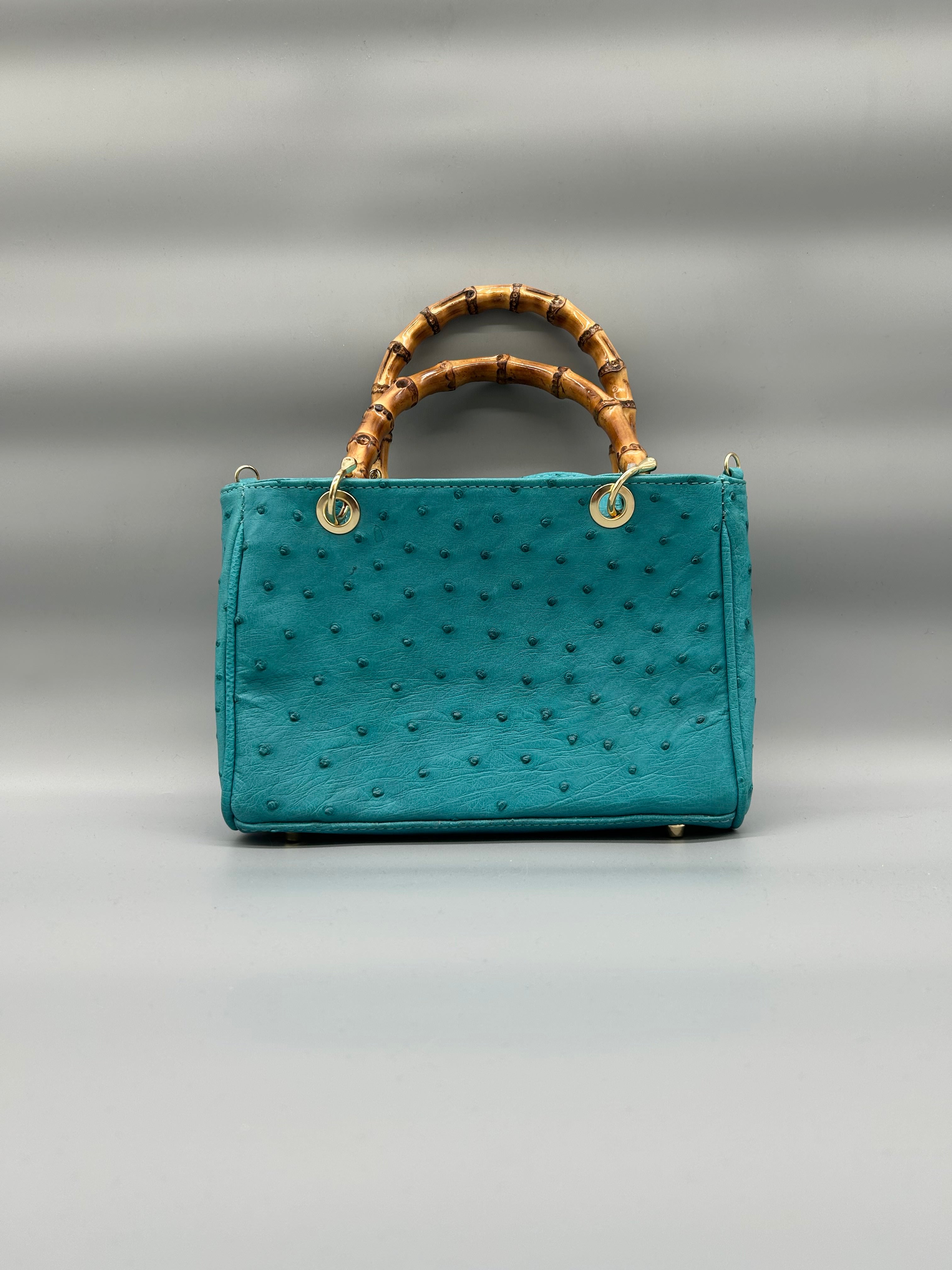 Borsa in pelle di struzzo