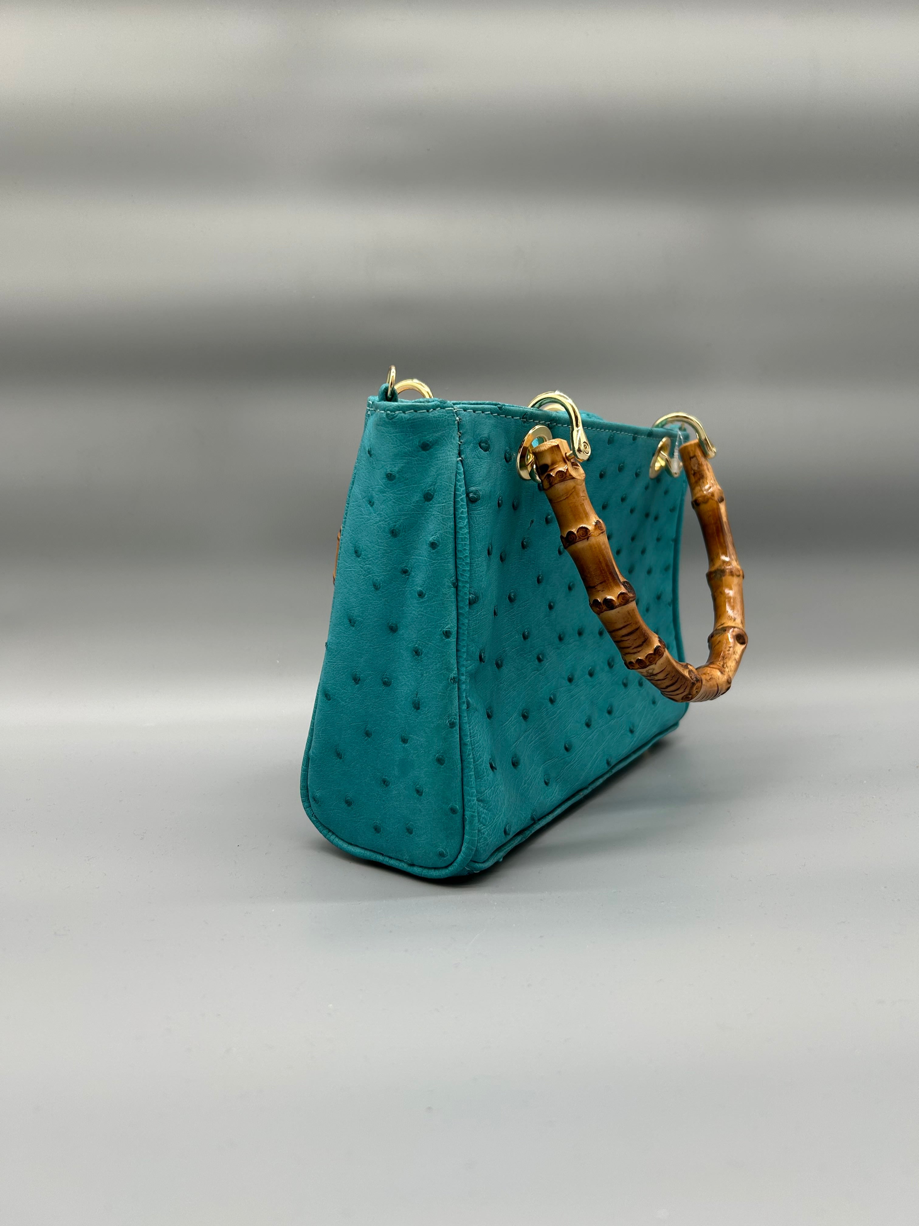 Borsa in pelle di struzzo