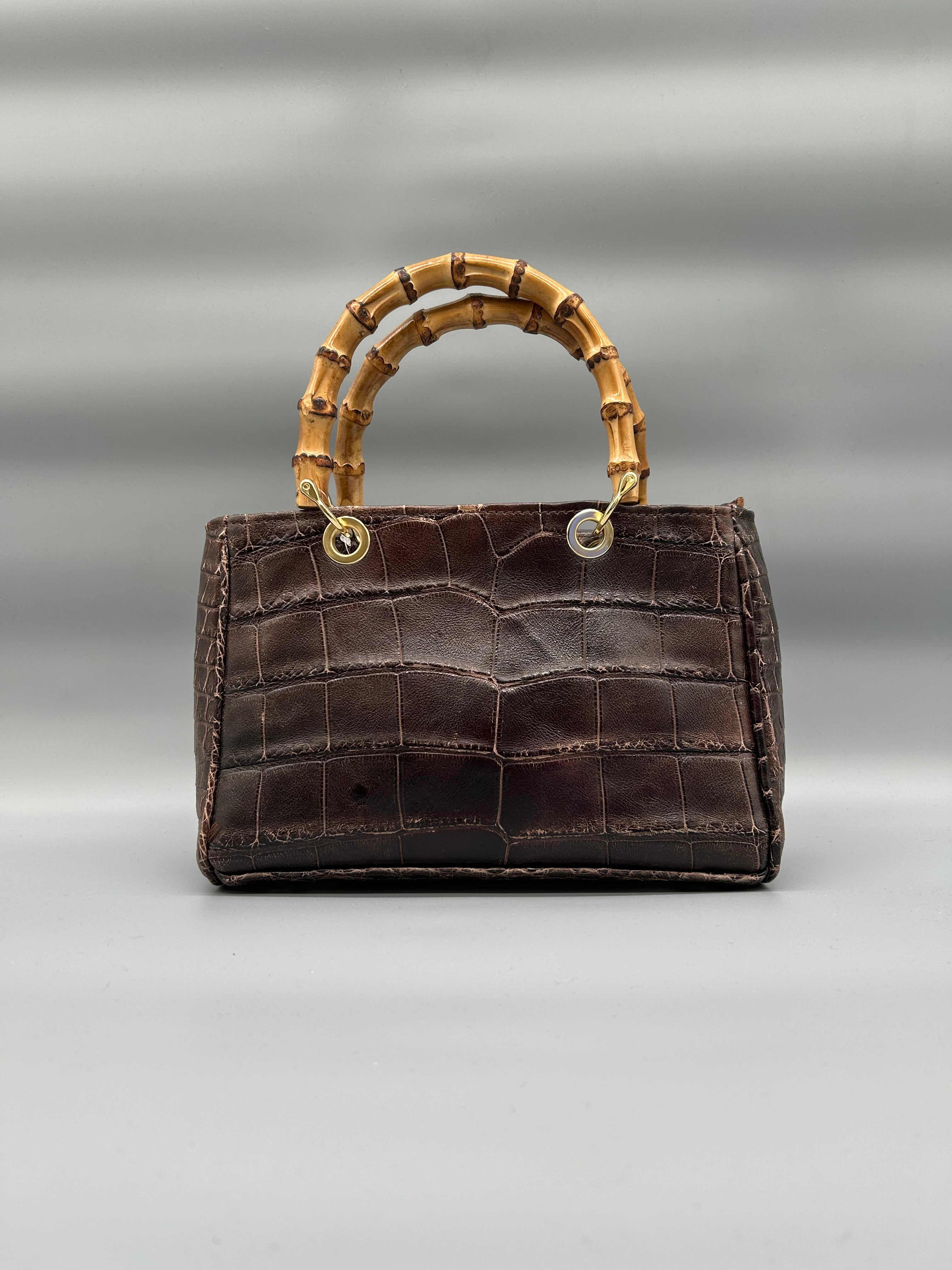 Borsa in pelle di coccodrillo