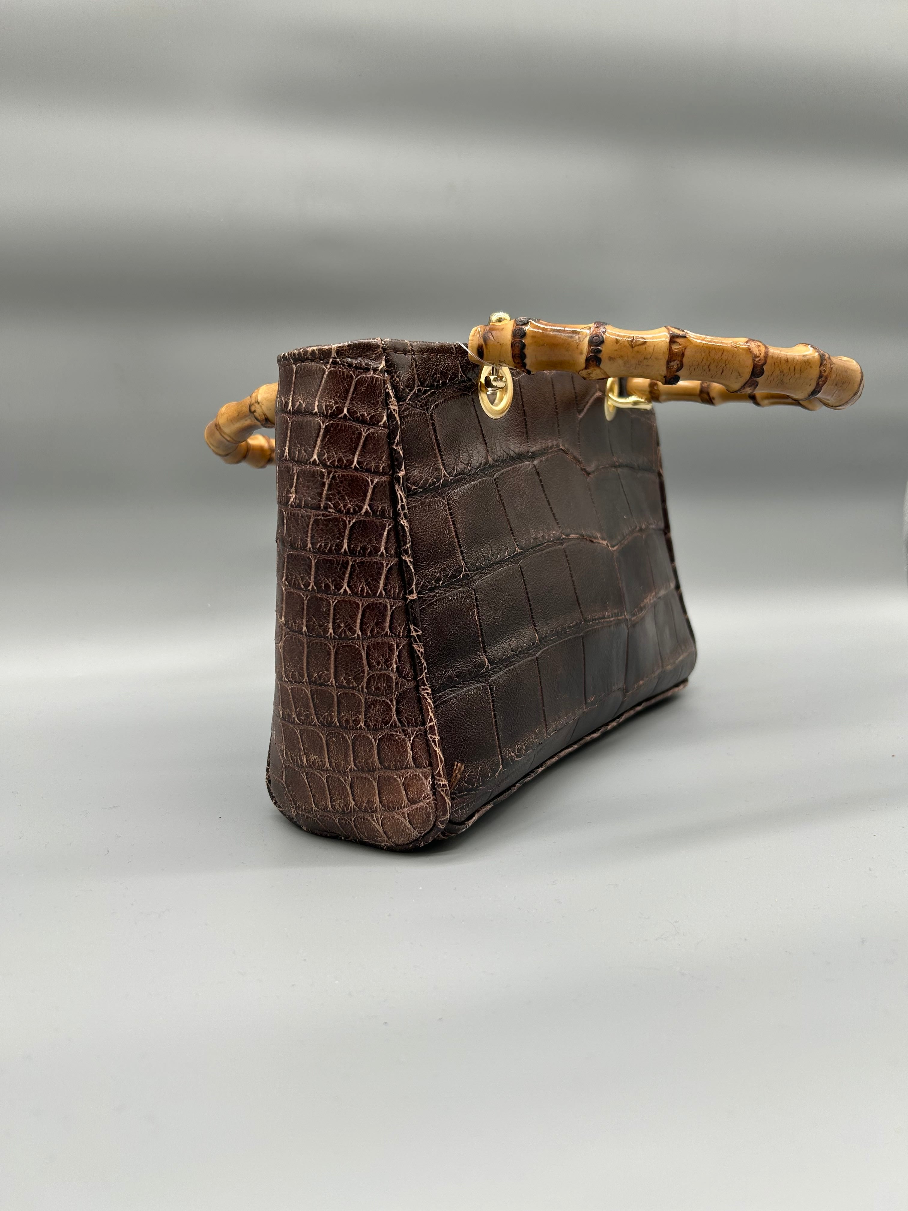 Borsa in pelle di coccodrillo