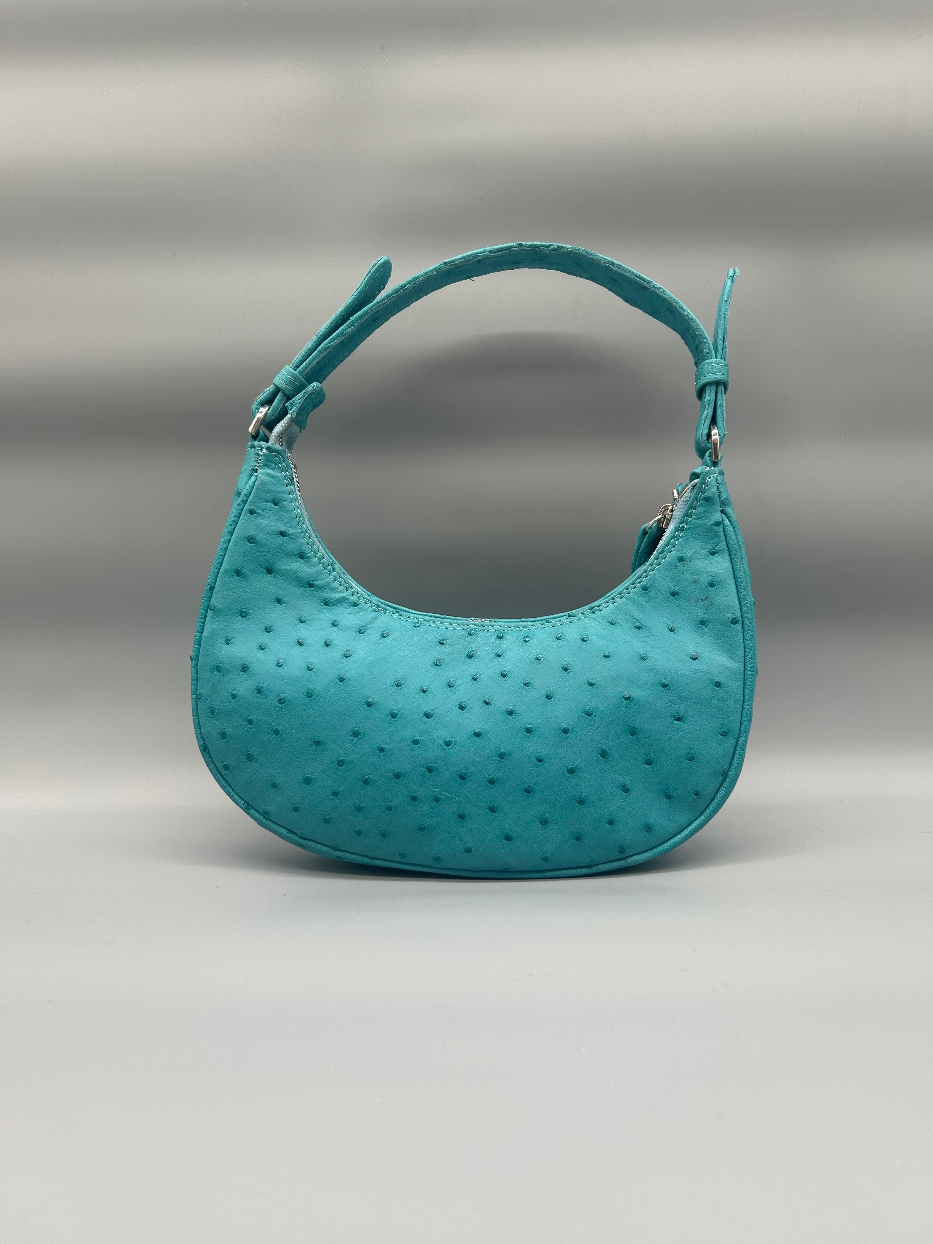 Borsa in pelle di struzzo