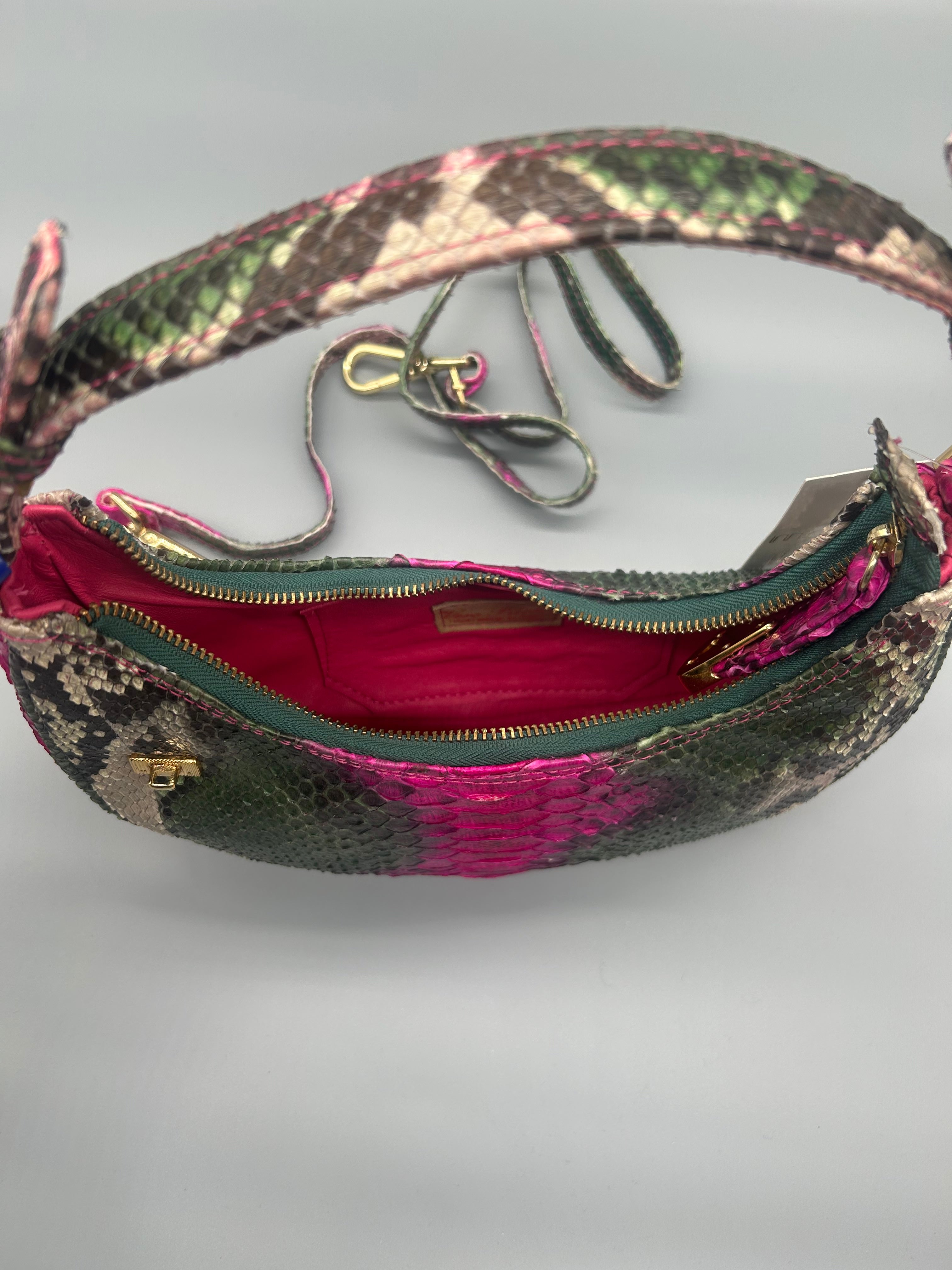 Borsa in pelle di pitone