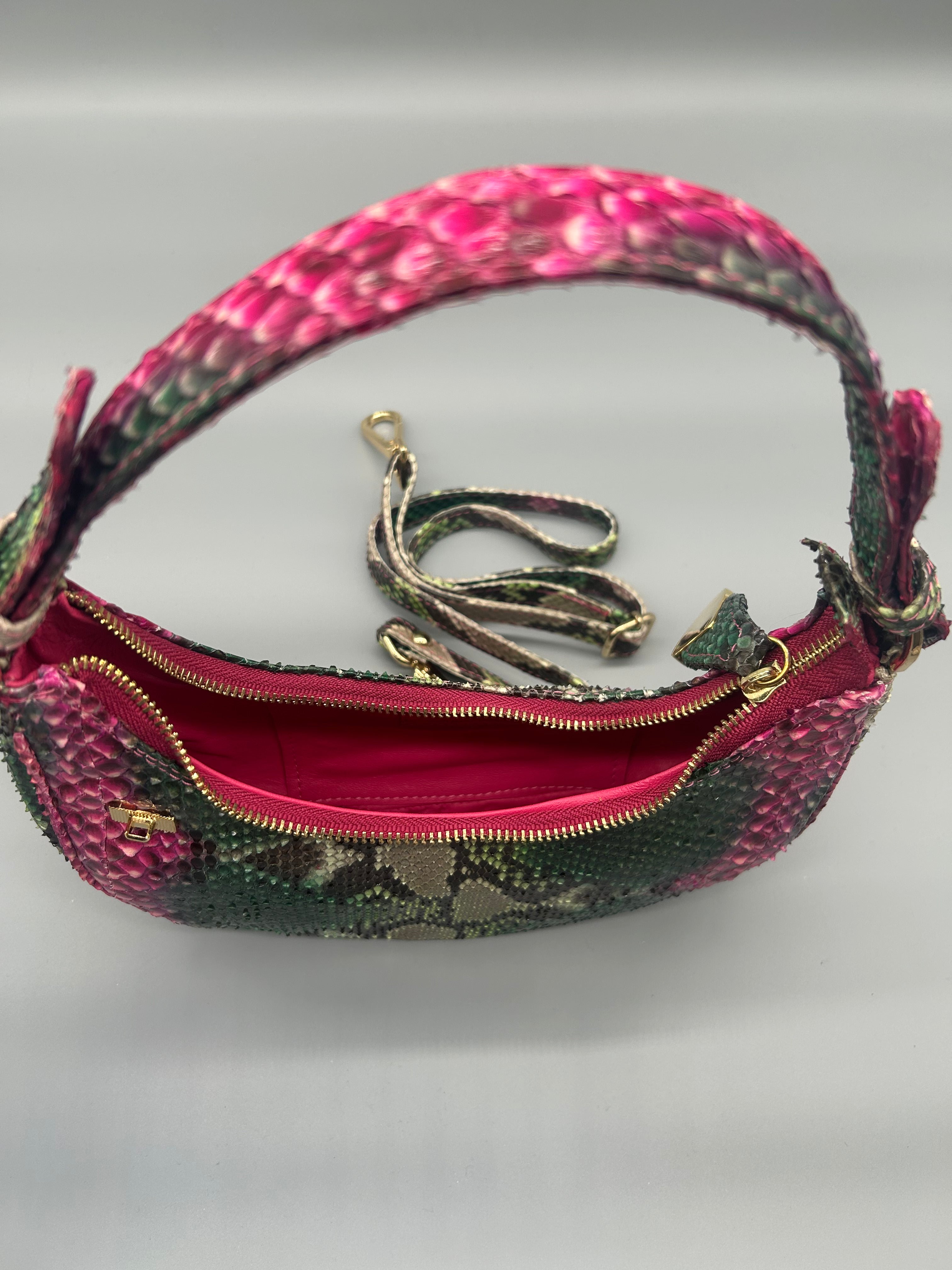 Borsa in pelle di pitone