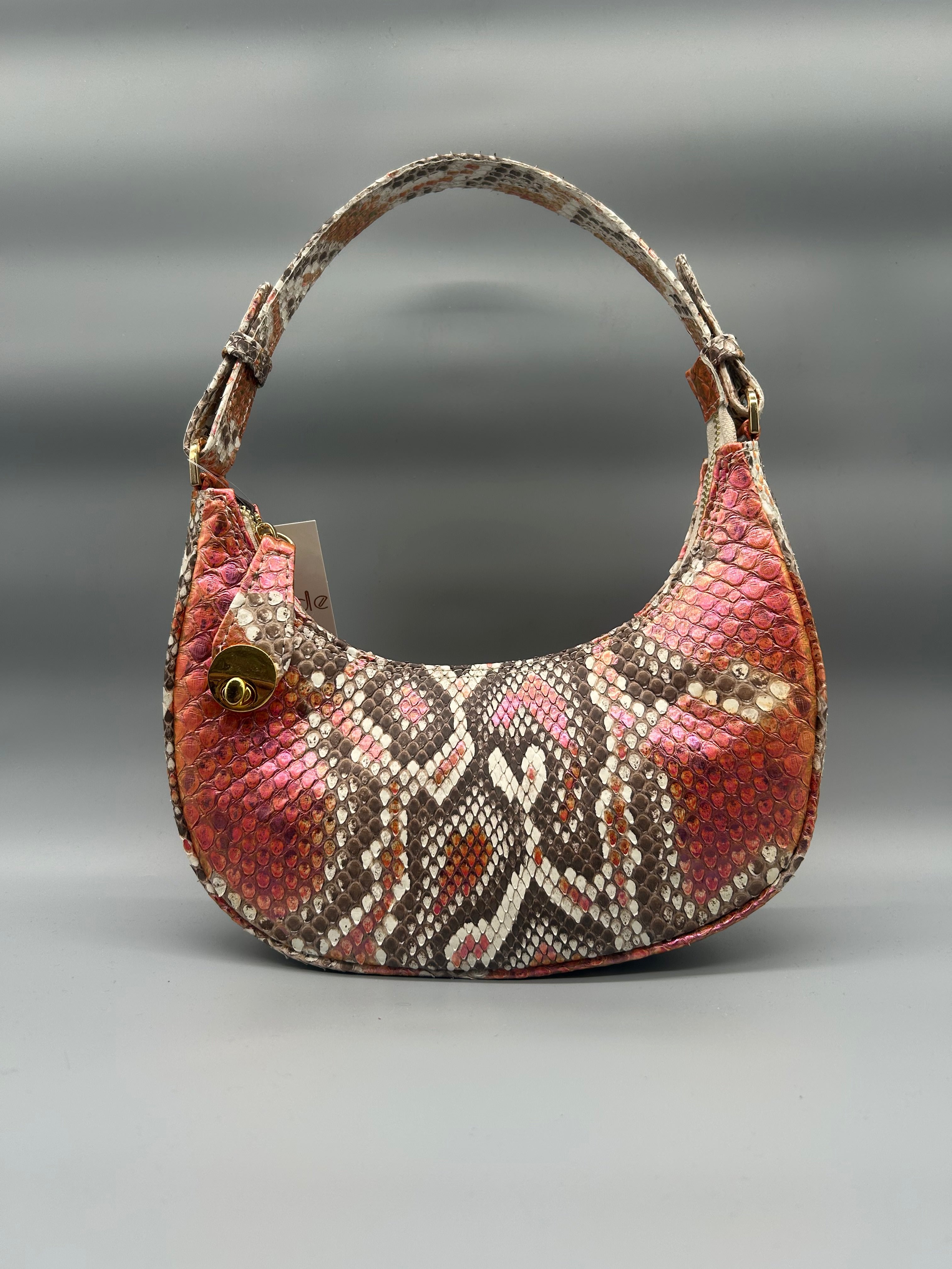 Borsa in pelle di pitone