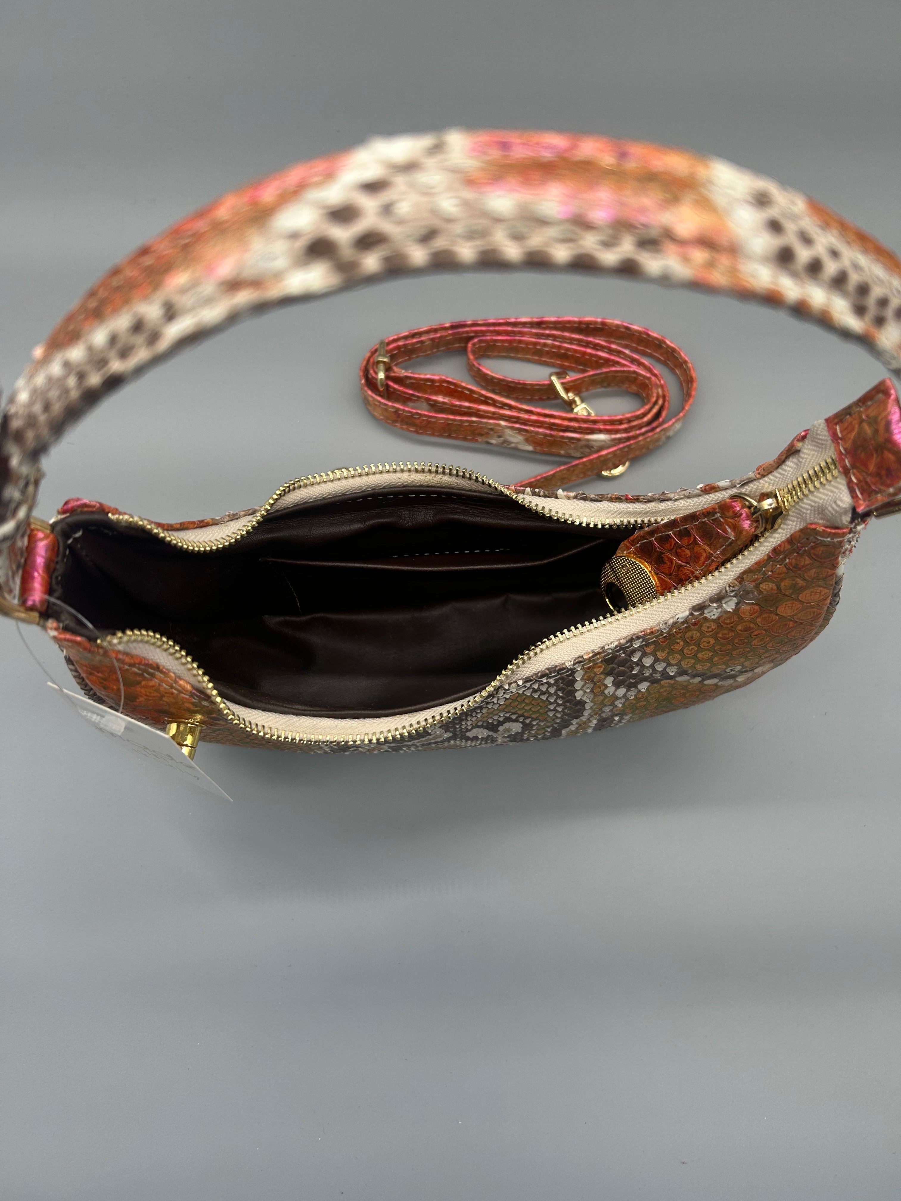 Borsa in pelle di pitone