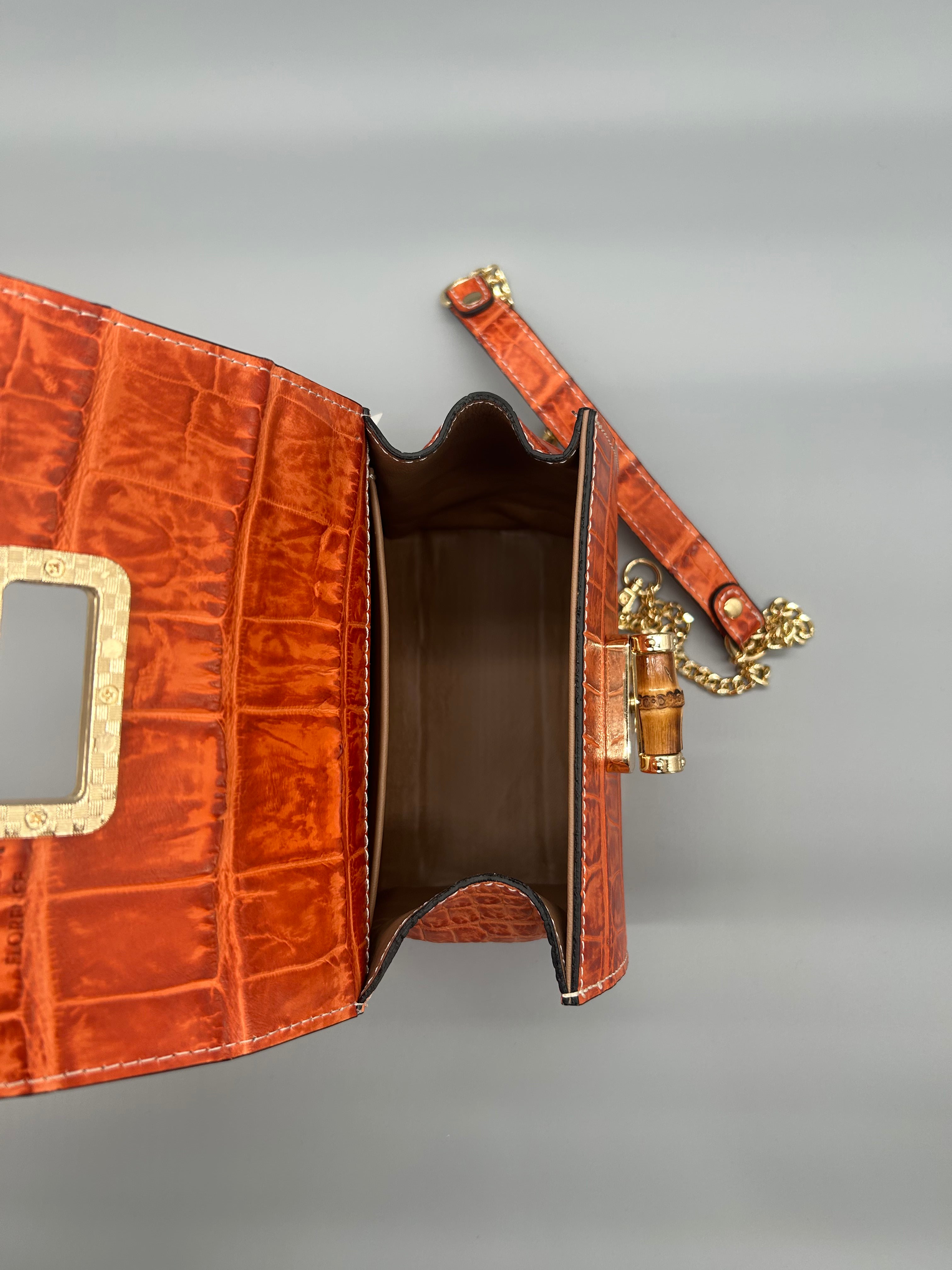 Borsa in pelle di coccodrillo