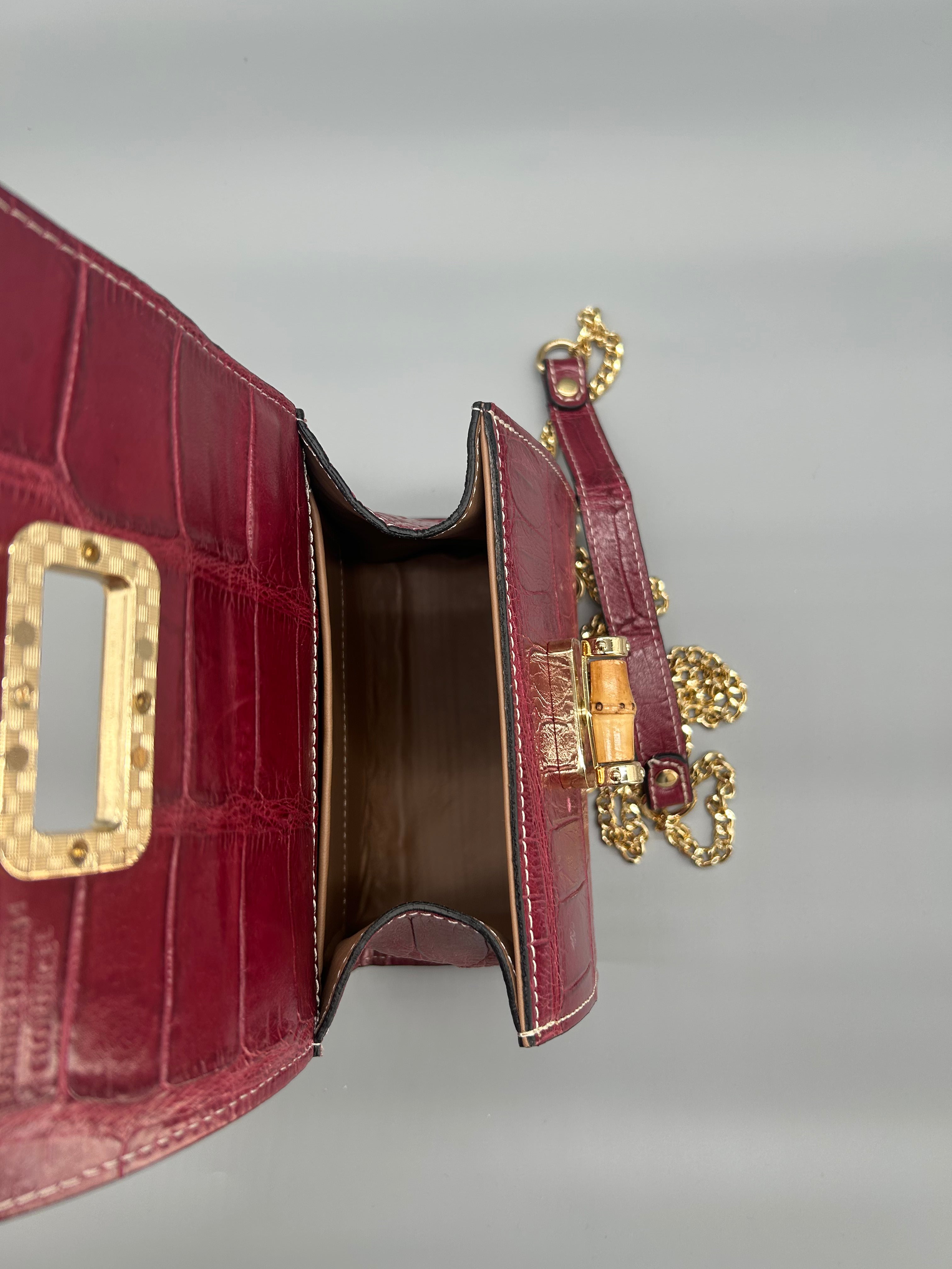 Borsa in pelle di coccodrillo