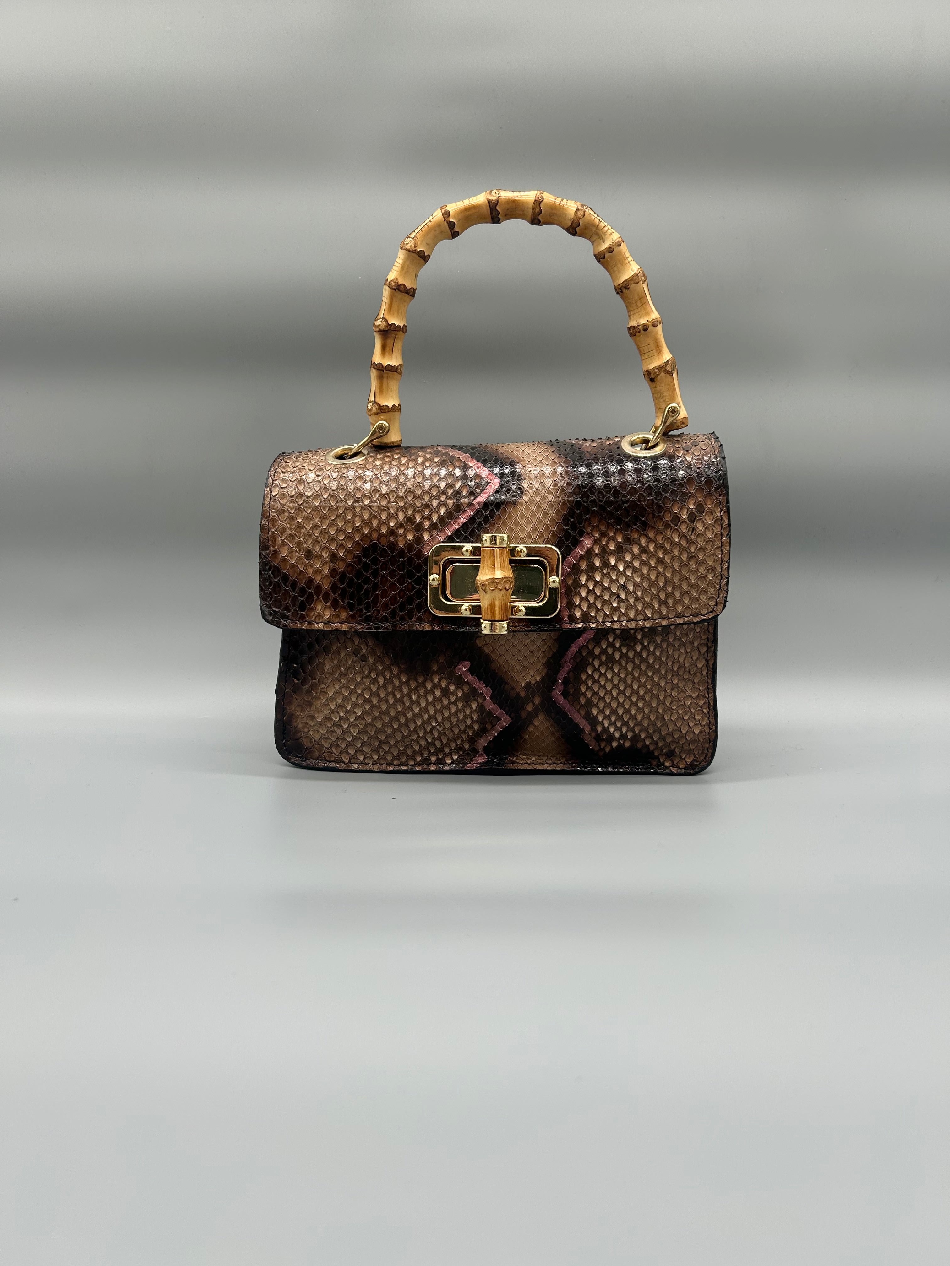 Borsa in pelle di pitone