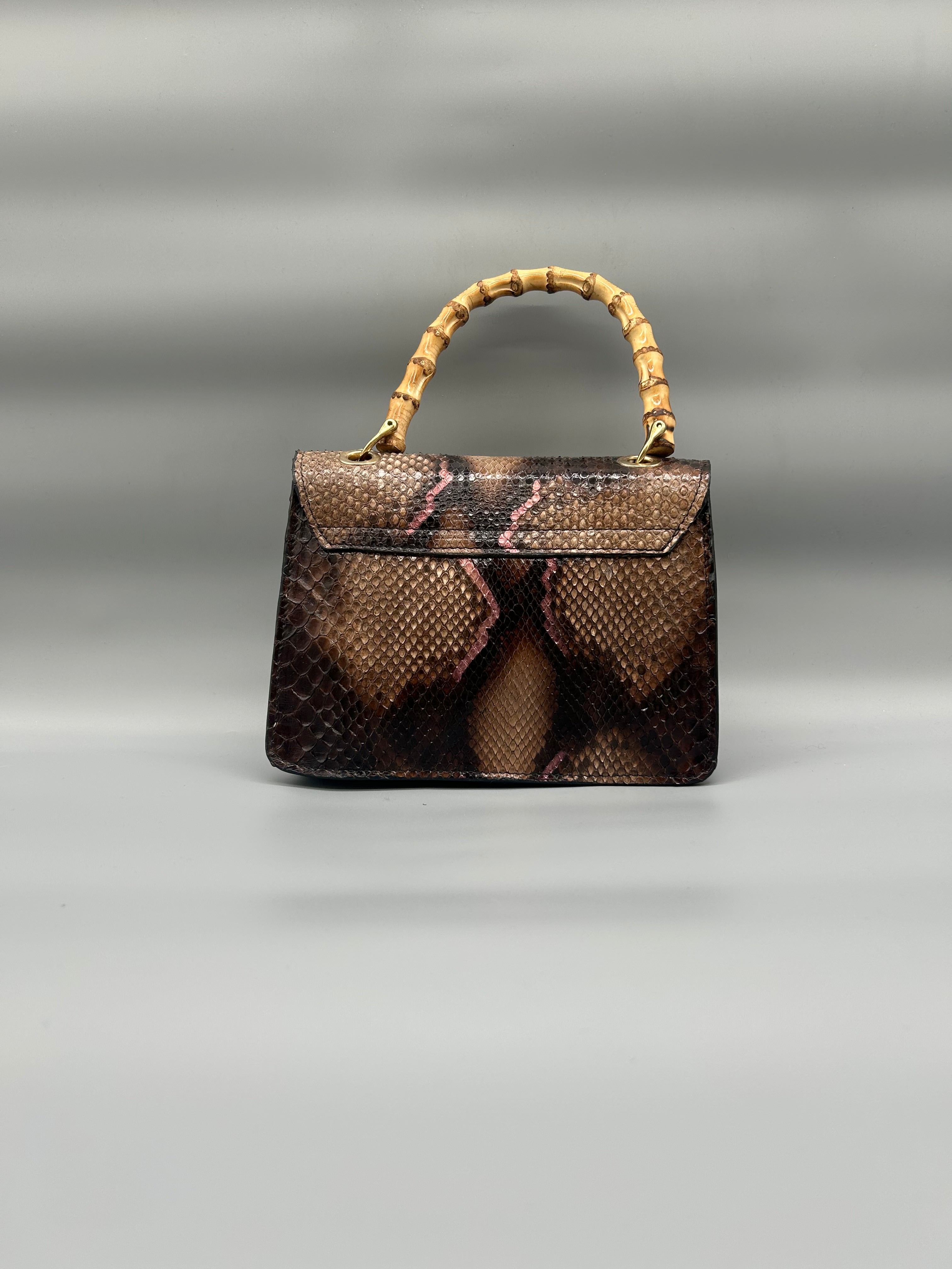 Borsa in pelle di pitone