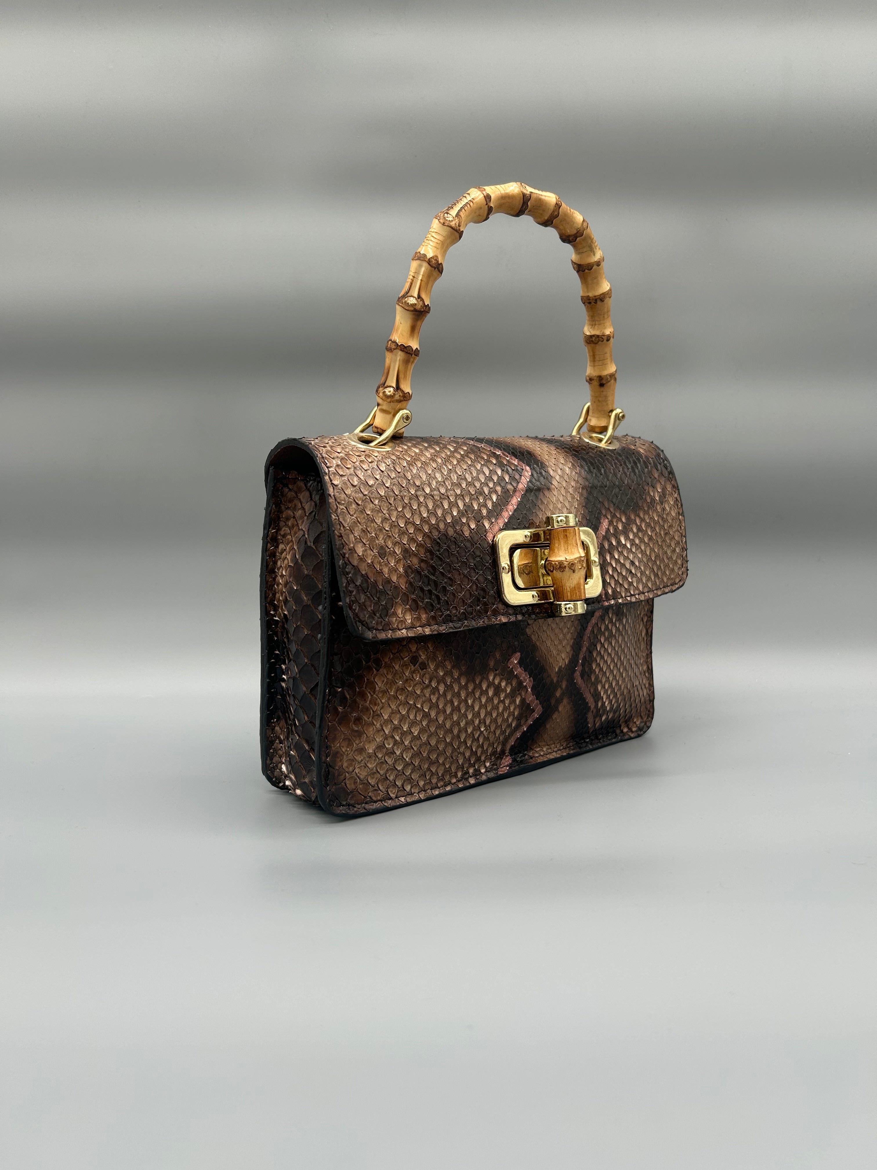 Borsa in pelle di pitone