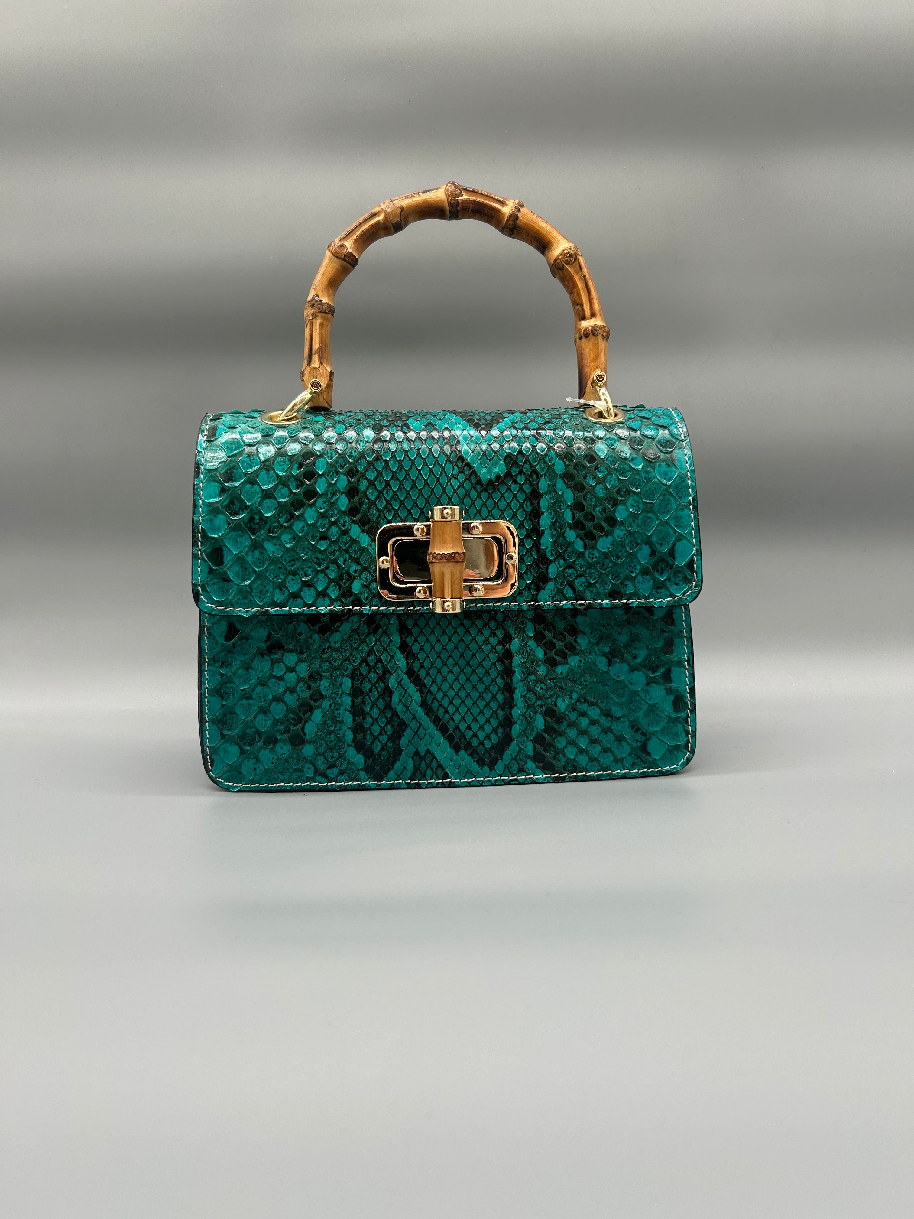 Borsa in pelle di pitone