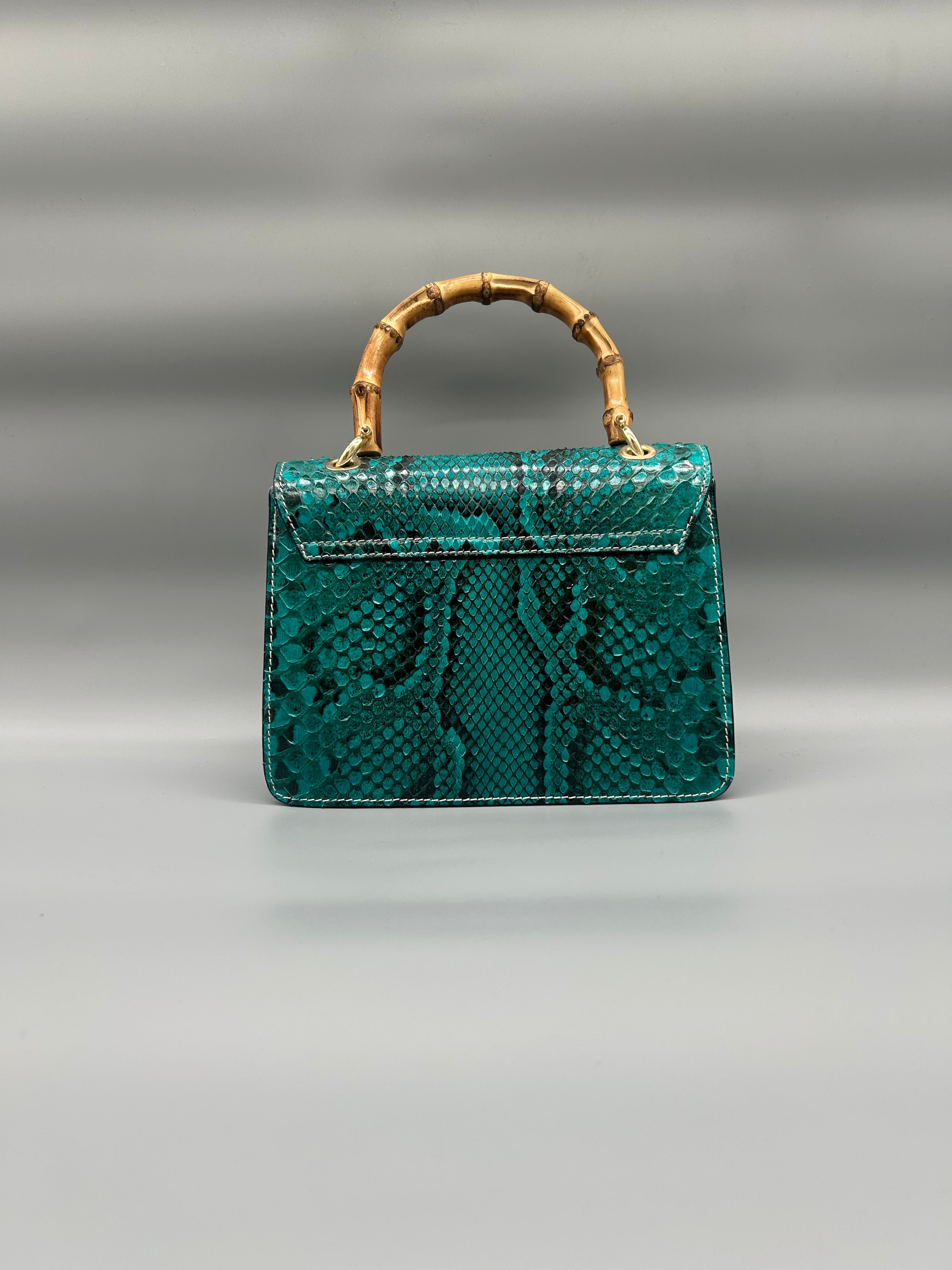 Borsa in pelle di pitone
