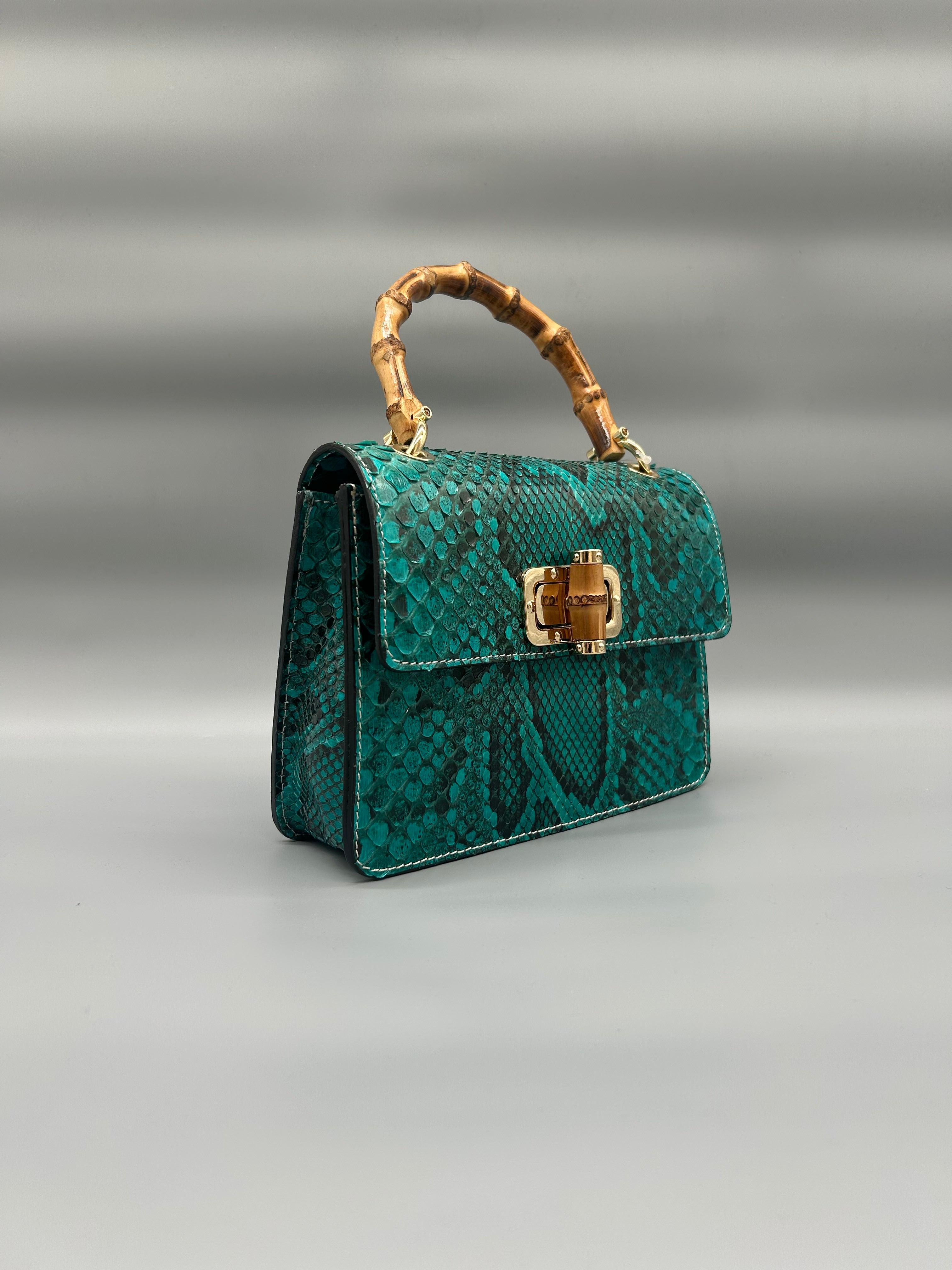 Borsa in pelle di pitone
