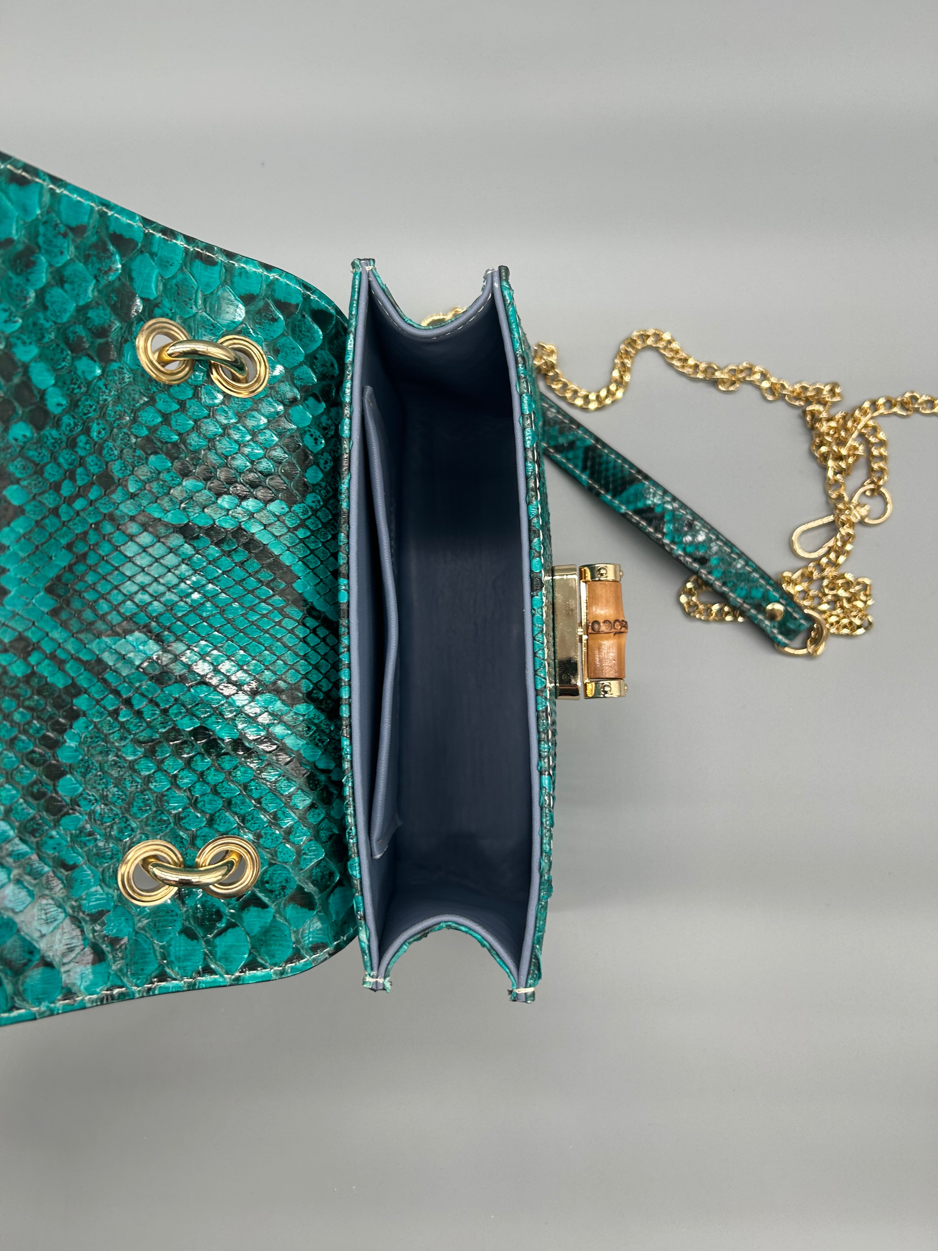 Borsa in pelle di pitone
